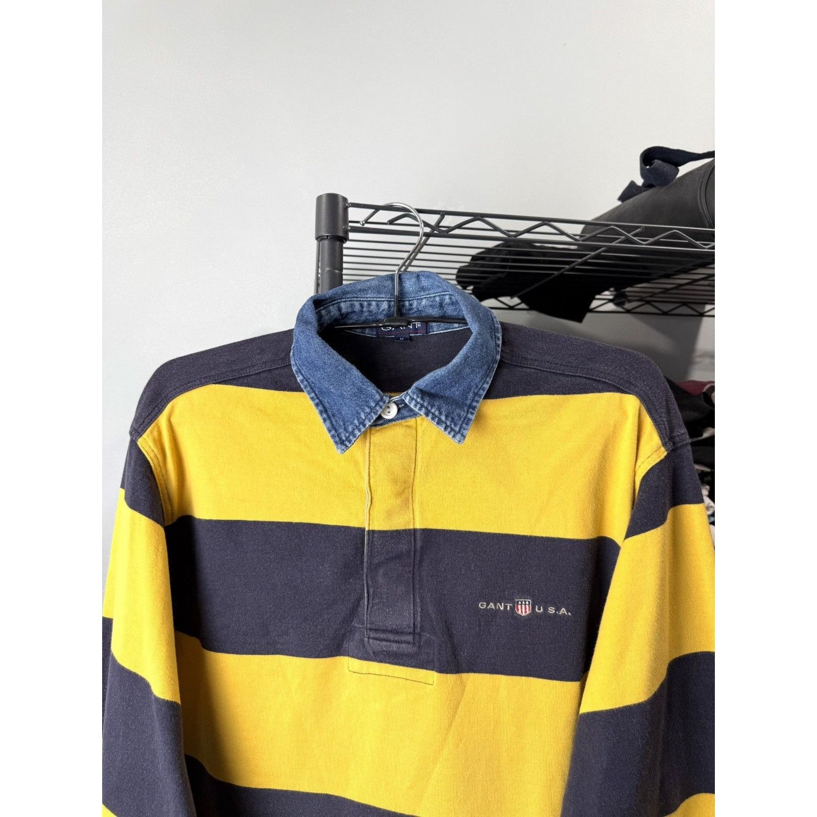 Polo Ralph Lauren 90’s Vintage Gant Rugby Longsleeve Kanye West Ralph Lauren Size US M / EU 48-50 / 2 - 2 Thumbnail