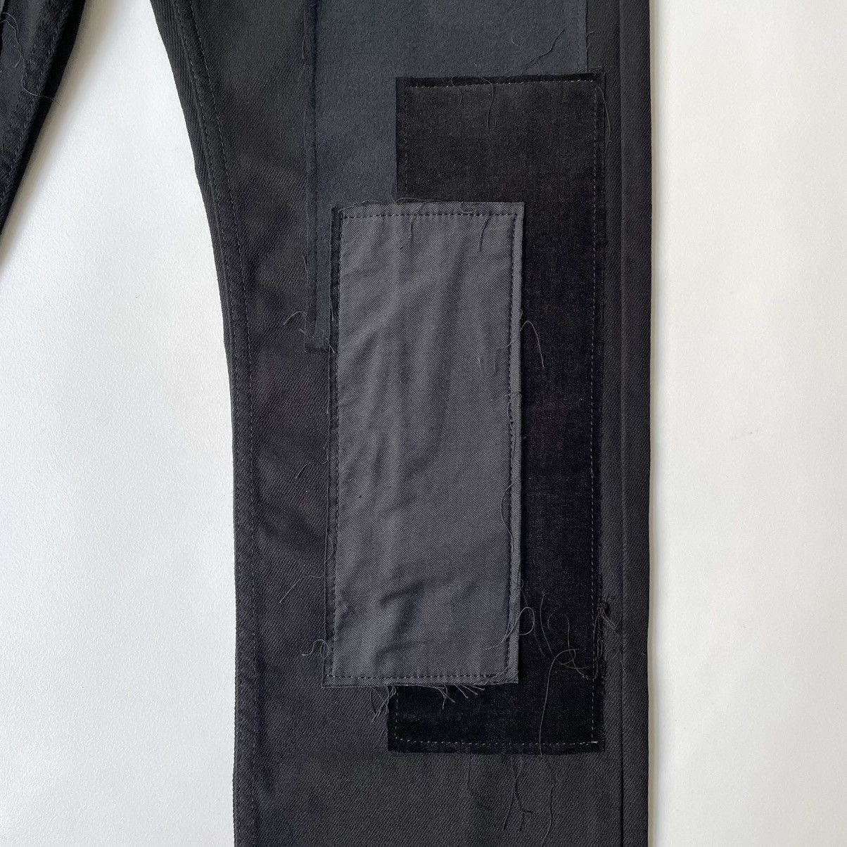 Comme des Garcons A/W 09 Black ‘Patchwork’ Cotton Pants Size US 30 / EU 46 - 8 Thumbnail