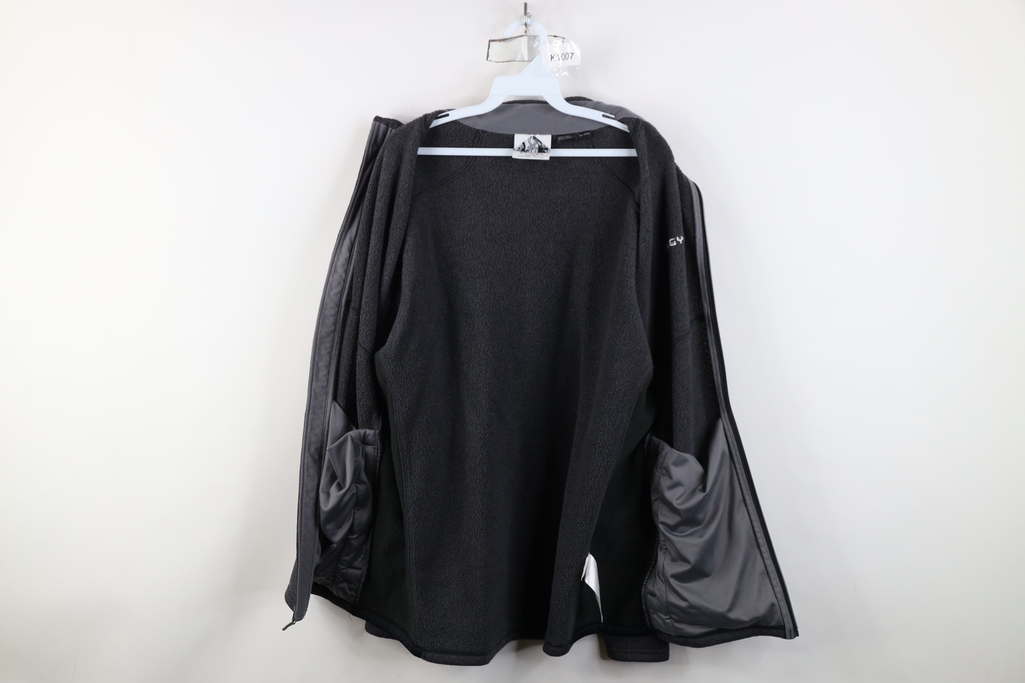 Spyder Spyder Jacquard Fleece Knit Foremost Full Zip Jacket Gray Size US XL / EU 56 / 4 - 10 Thumbnail