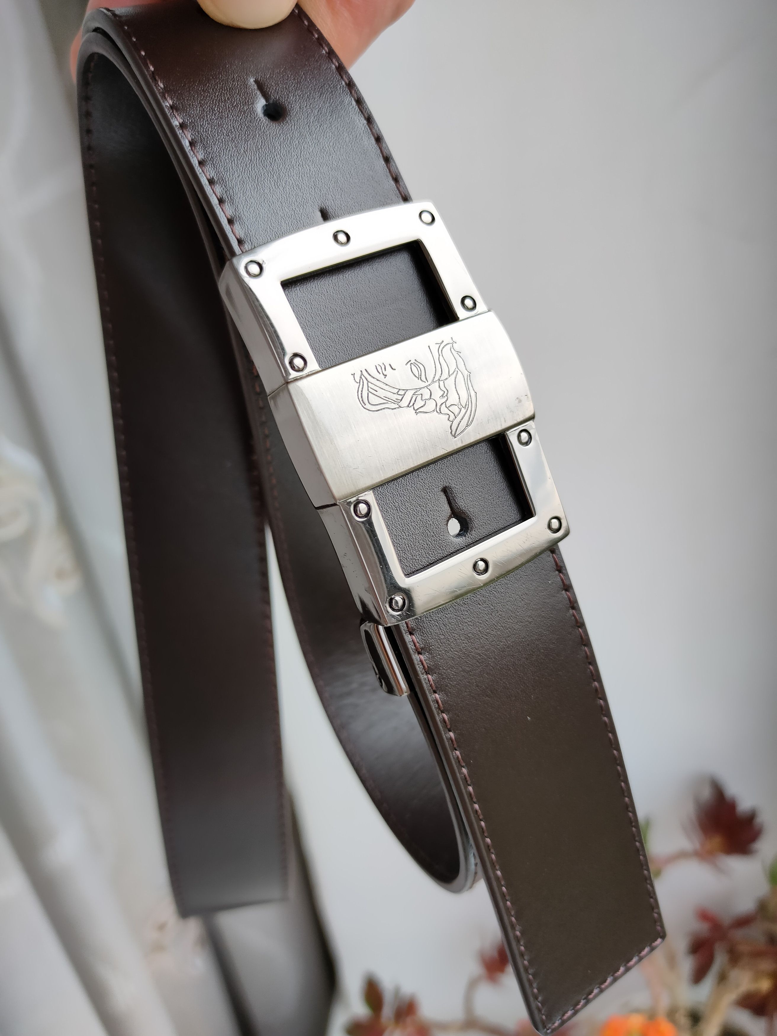 Versace Versace Medusa Leather Belts Versace Collection Italy Size ONE SIZE - 1 Thumbnail