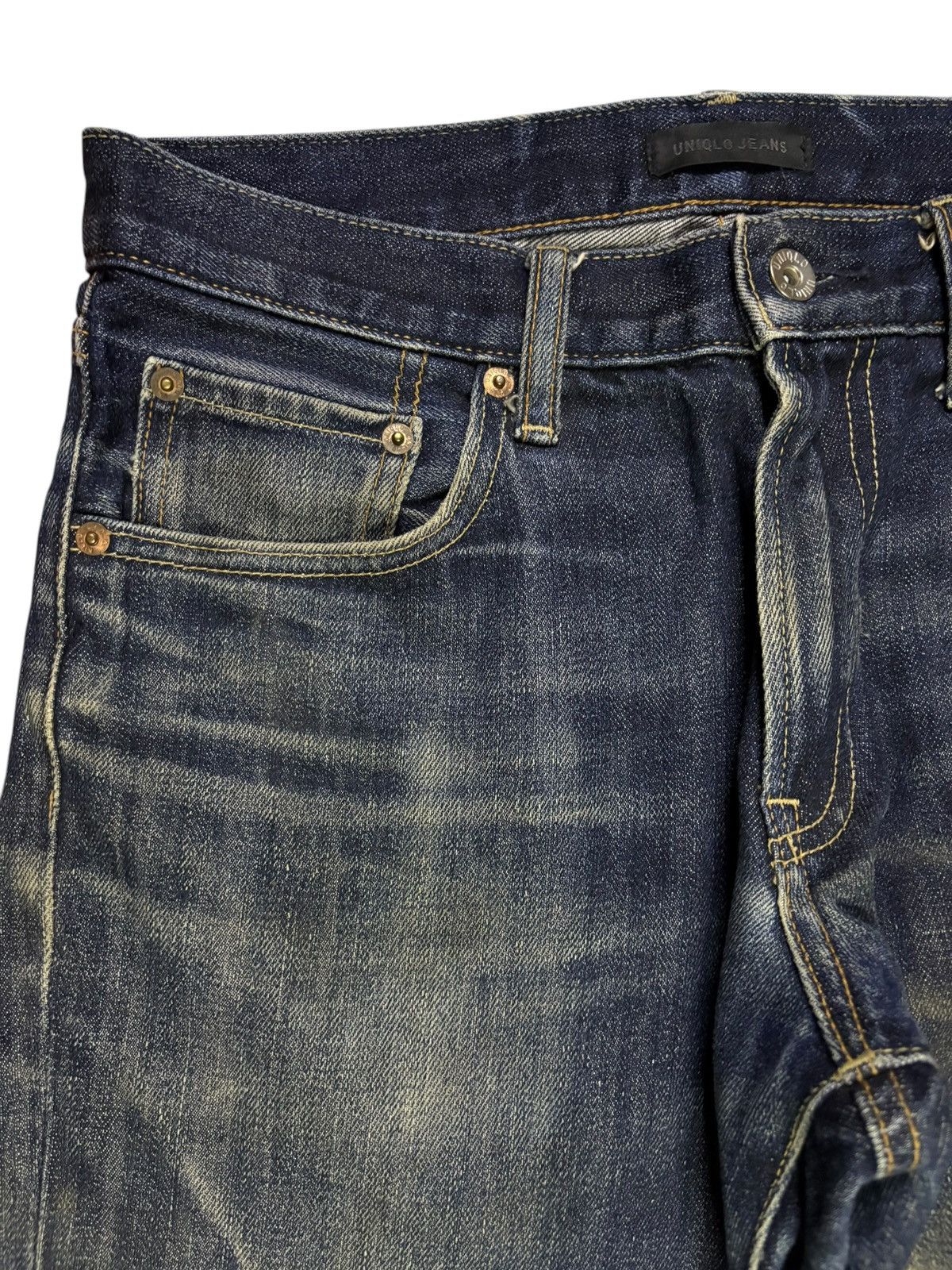 Uniqlo Vintage Uniqlo Mud Wash Distressed Loose Jean Short Jorts Size US 30 / EU 46 - 5 Thumbnail