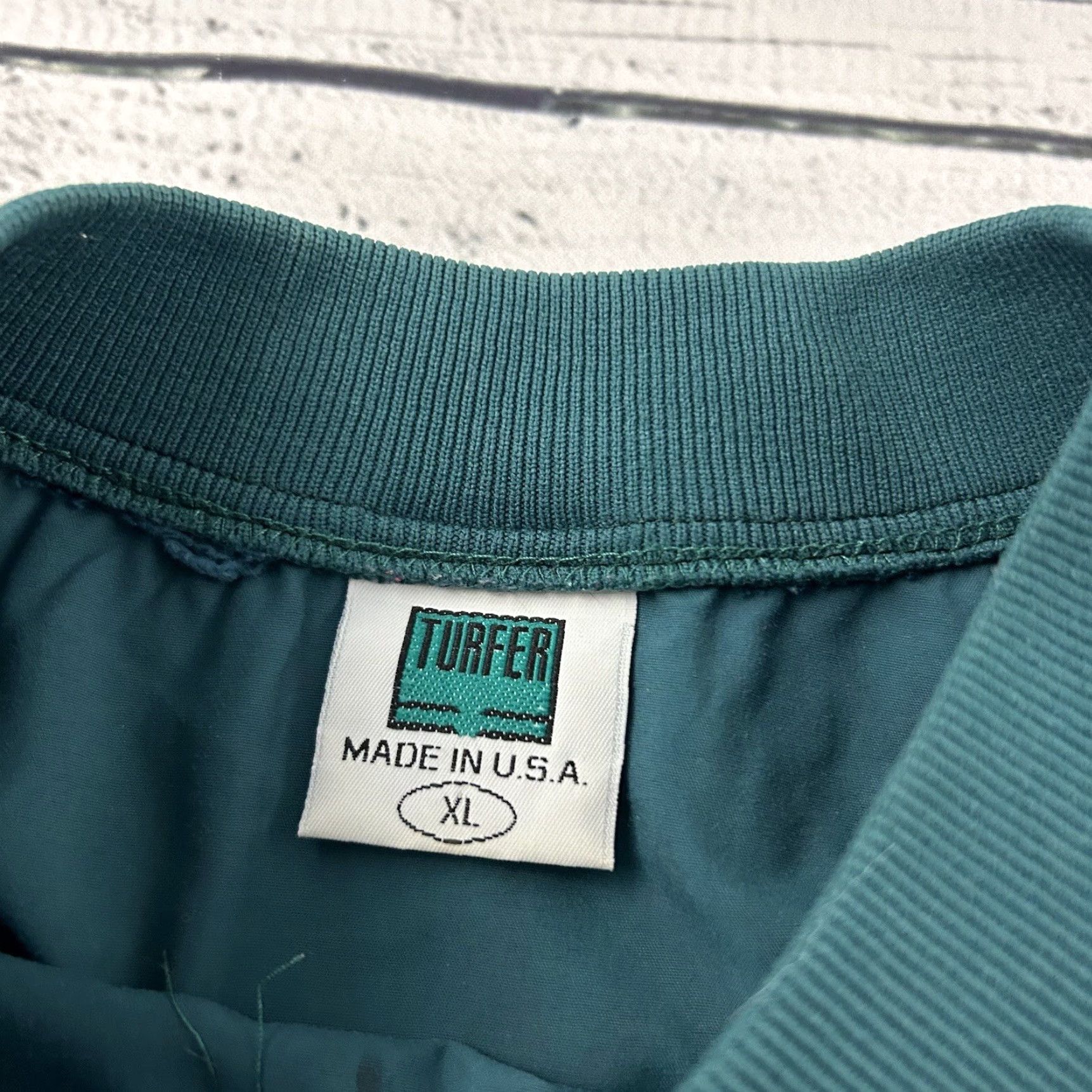 Vintage VINTAGE Turfer Jacket Golf Men XL Green Windbreaker Abstract Pullover Nylon Size US XL / EU 56 / 4 - 2 Thumbnail