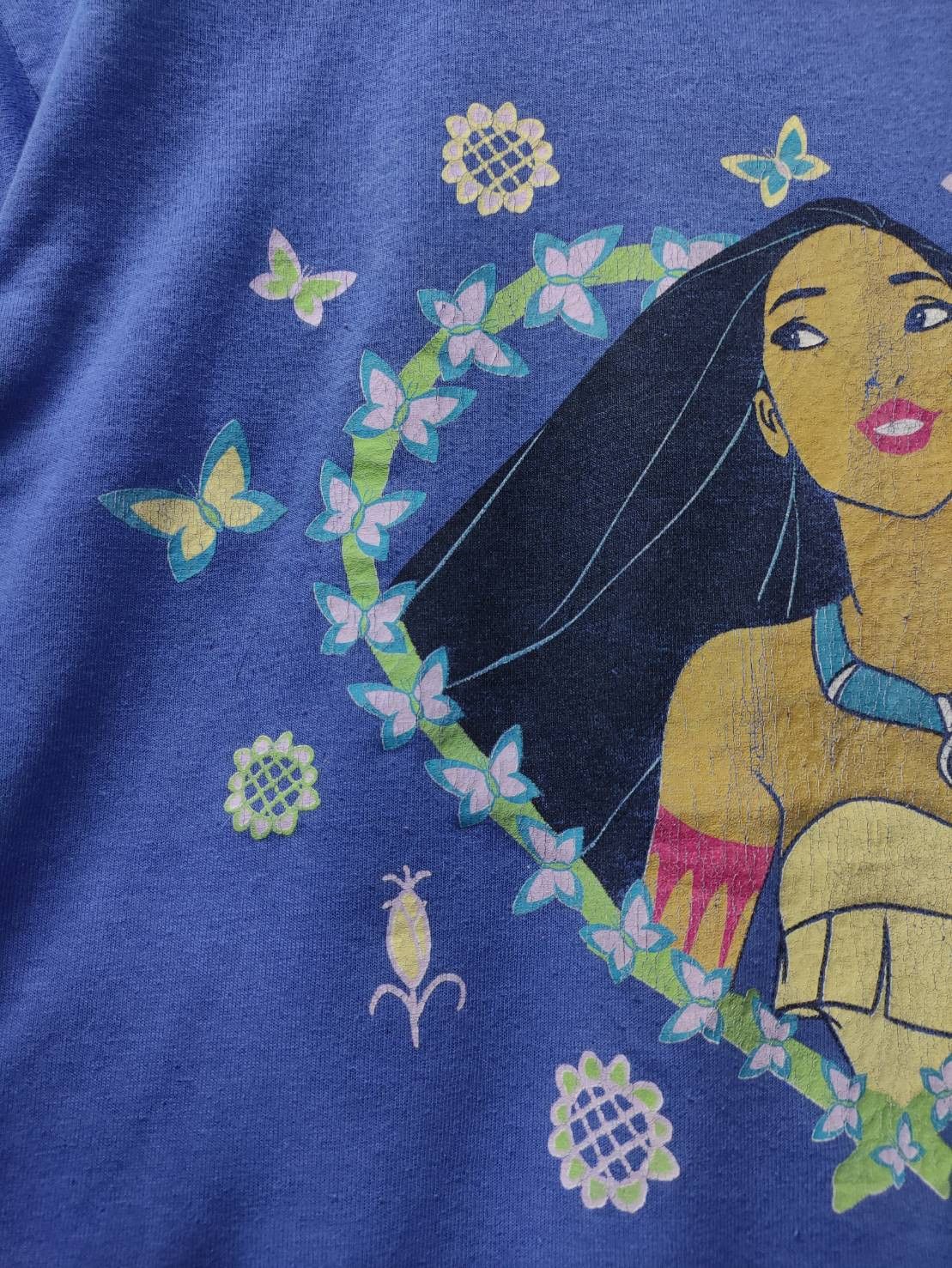 Disney Vtg 90's Disney " Pocahontas " Movie Promo Fringe T-Shirt Size US S / EU 44-46 / 1 - 3 Thumbnail