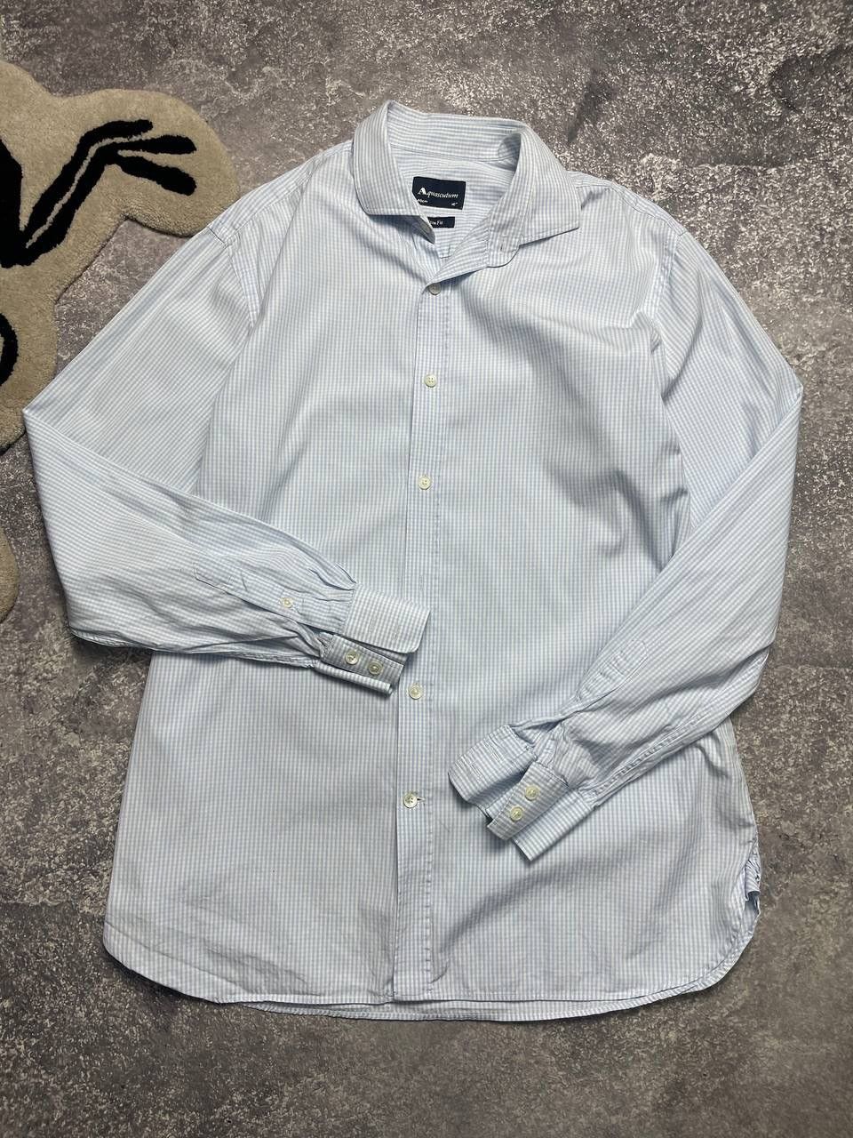 Designer Vintage Aquascutum Stripe Shirt Hype Rare 90s Y2K Size US M / EU 48-50 / 2 - 2 Thumbnail