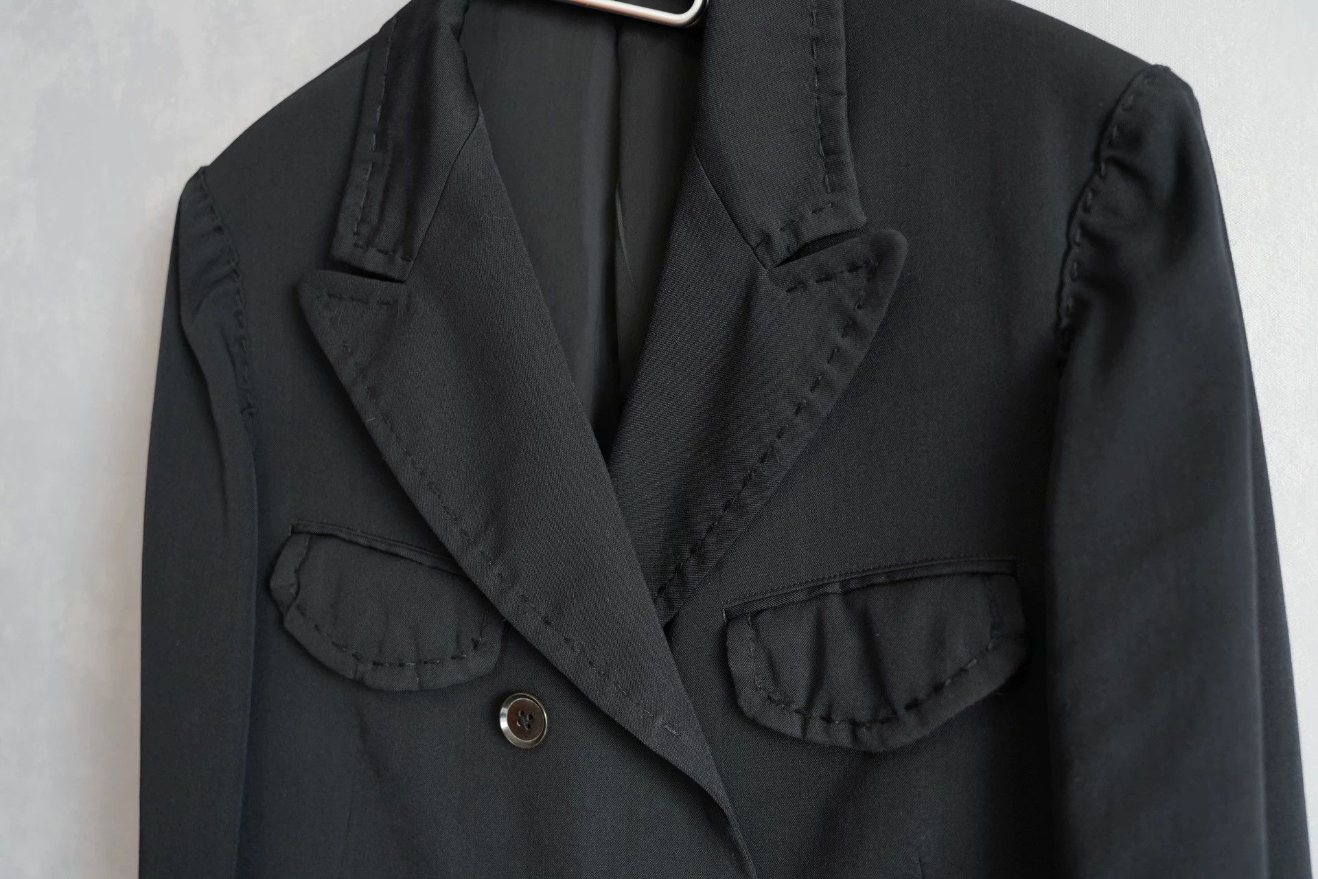 Yohji Yamamoto Yohji Yamamoto 08AW Scot Check Jacket Black J50 Size US S / EU 44-46 / 1 - 4 Thumbnail