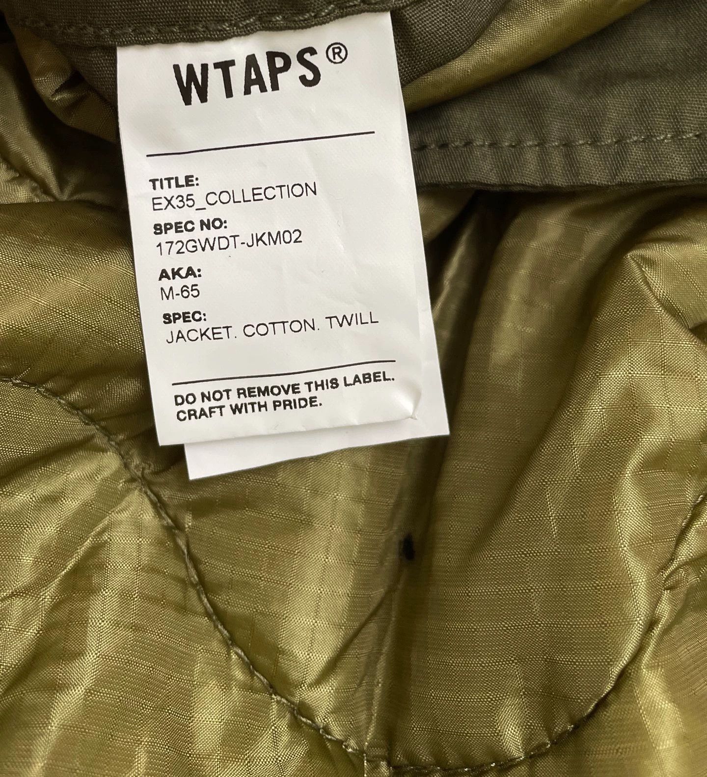 Wtaps WTAPS Lined Cotton Jacket Size 2 New With Tags Size US M / EU 48-50 / 2 - 6 Thumbnail