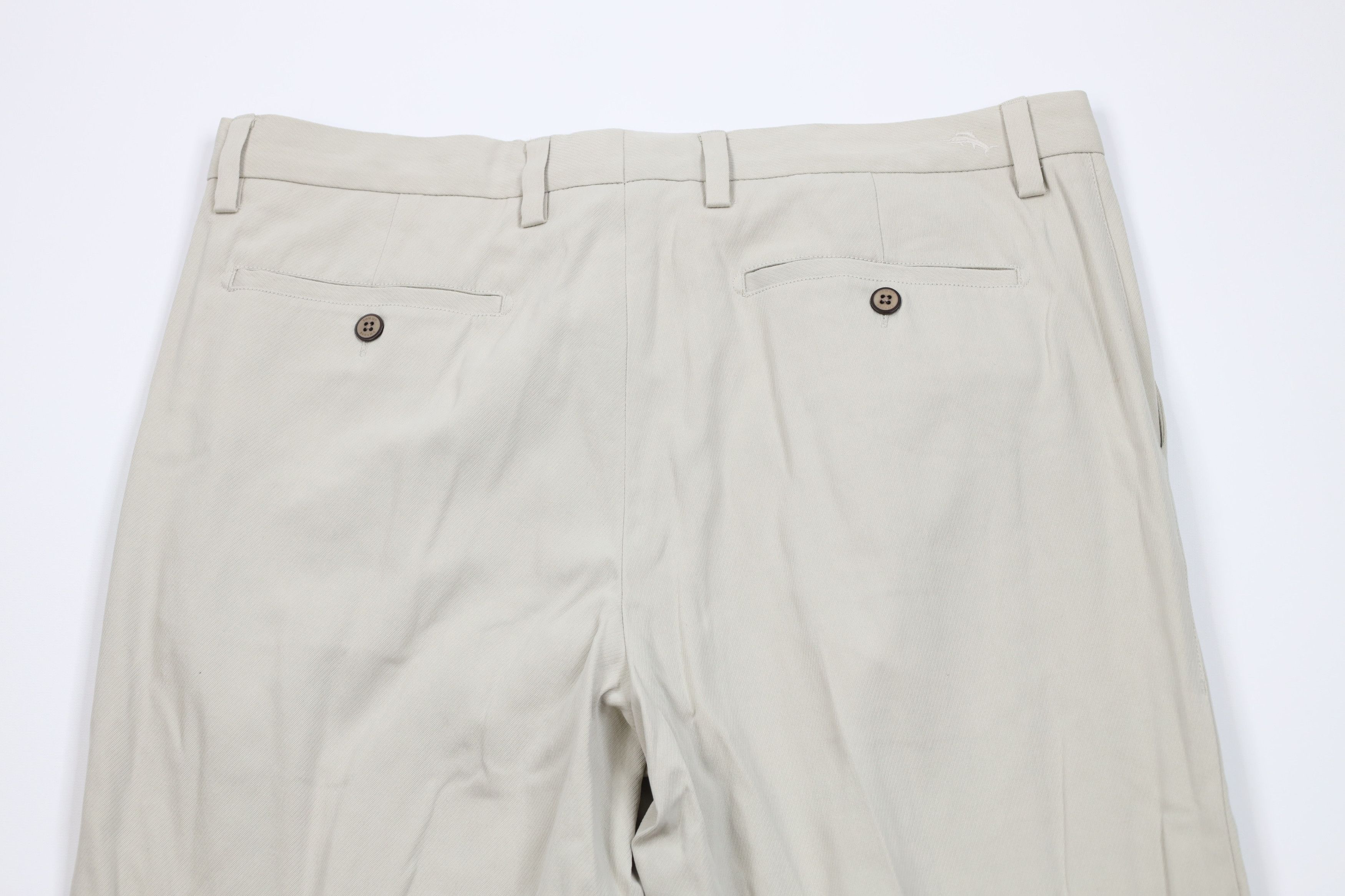 Tommy Bahama Vintage Tommy Bahama Wide Leg Chino Pants Trousers Beige Size US 34 / EU 50 - 12 Thumbnail