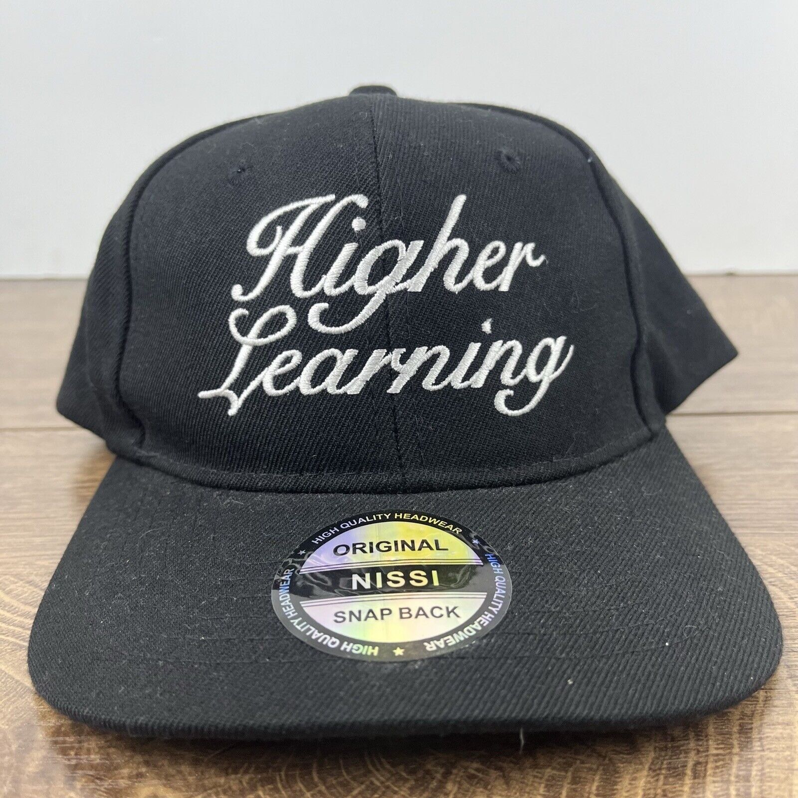 Other Higher Learning Hat Snapback Hat Black Hat Adjustable Black Size ONE SIZE - 7 Thumbnail