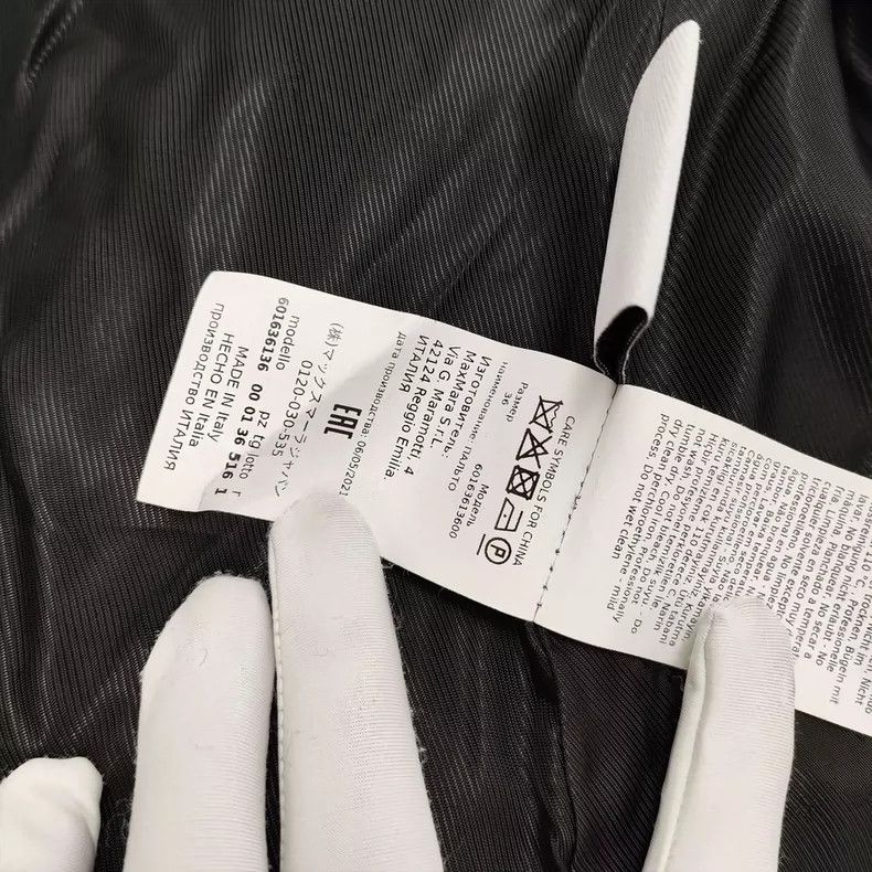 Max Mara Max Mara Black 155 cashmere coat belt Size S / US 4 / IT 40 - 6 Thumbnail