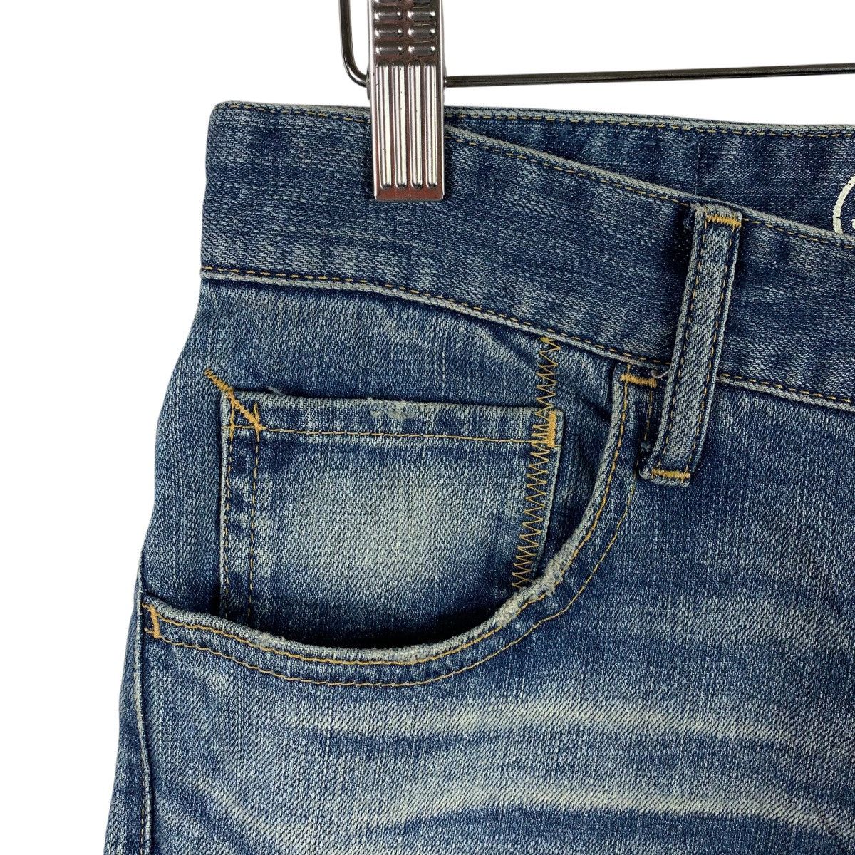 Japanese Brand × Vanquish VANQUISH Distressed patchwork blue jeans Size 32" / US 10 / IT 46 - 6 Thumbnail