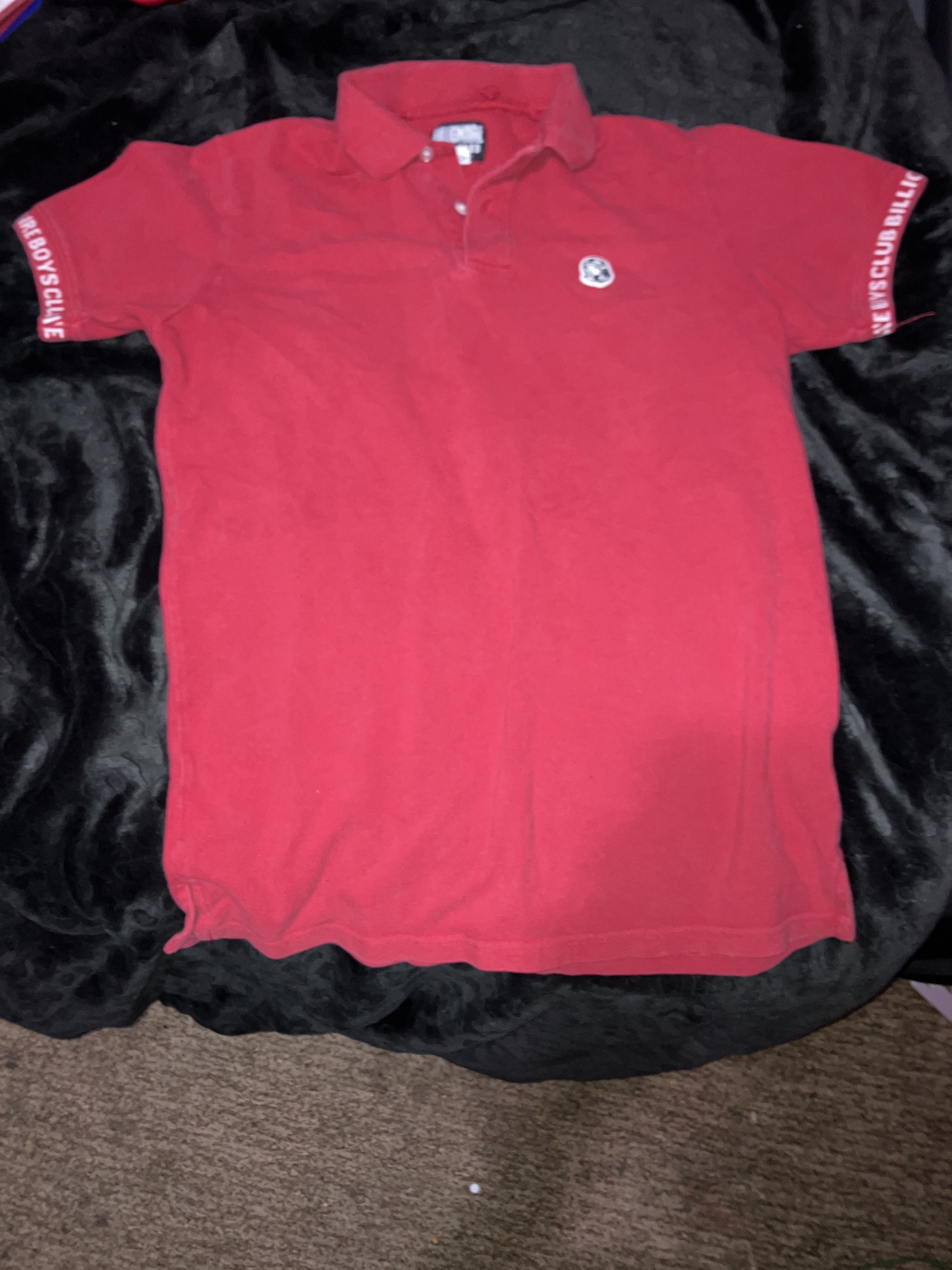 Billionaire Boys Club BILLIONAIRE BOYS CLUB- red shirt with lettering on sleeves Size US S / EU 44-46 / 1 - 1 Thumbnail
