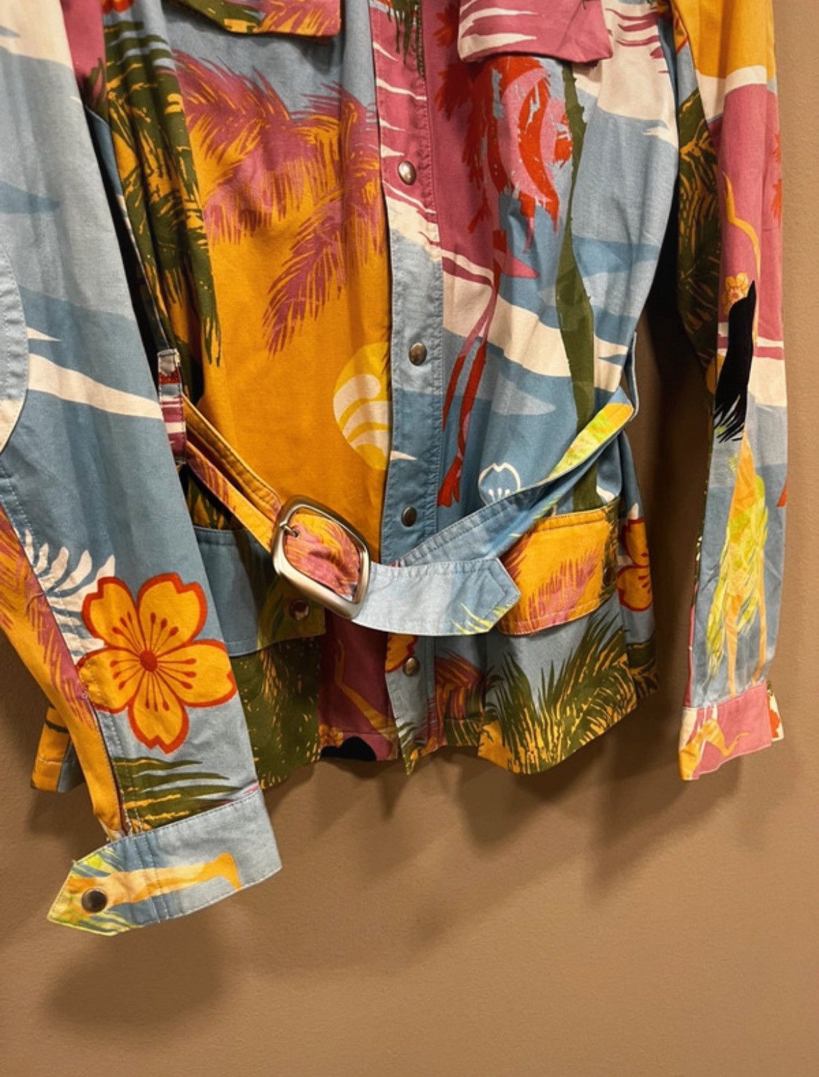 Custo Barcelona Custo Barcelona Tropical Print Zip Up Overshot Size M / US 6-8 / IT 42-44 - 3 Thumbnail