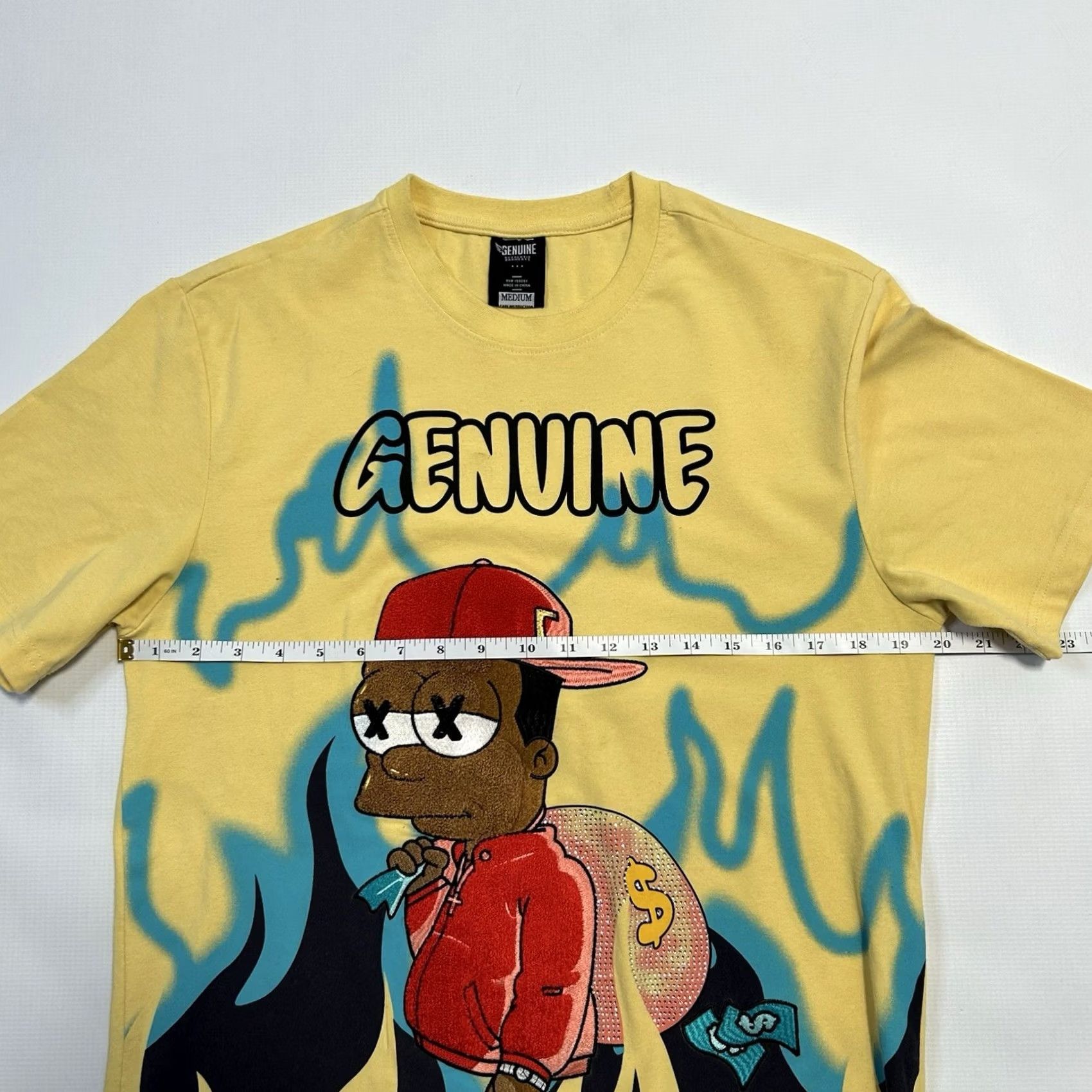 Vintage Bart Simpson Shirt Mens Medium King City Fashion Genuine Design 3D Money Bag Size US M / EU 48-50 / 2 - 7 Thumbnail