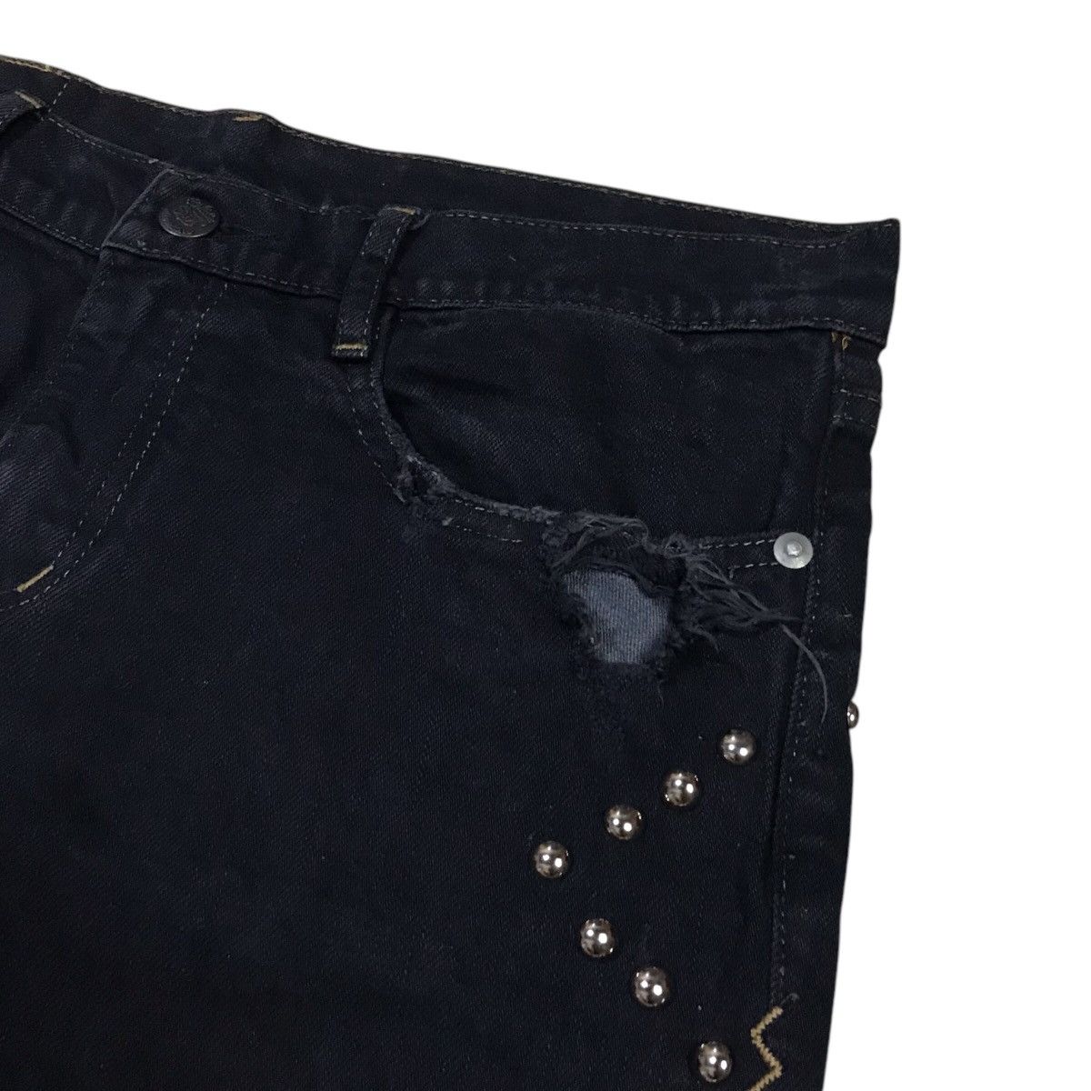 Japanese Brand RNA Sweat Distressed Pants Size 31" - 7 Thumbnail