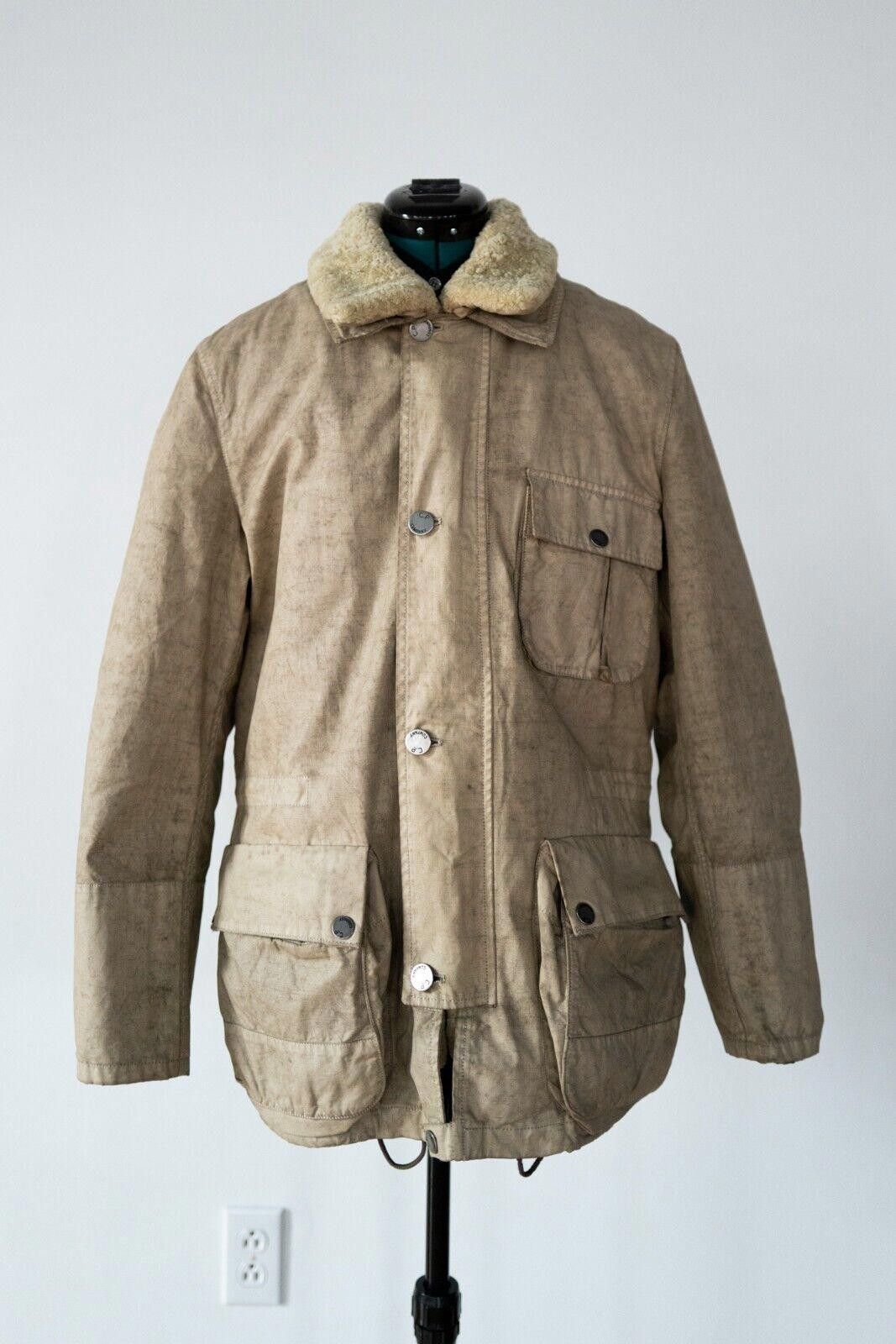 image of C P Company Vintage C.p. Company Coat With Removable Quilted Liner Sz. M in Cream (Size Medium)