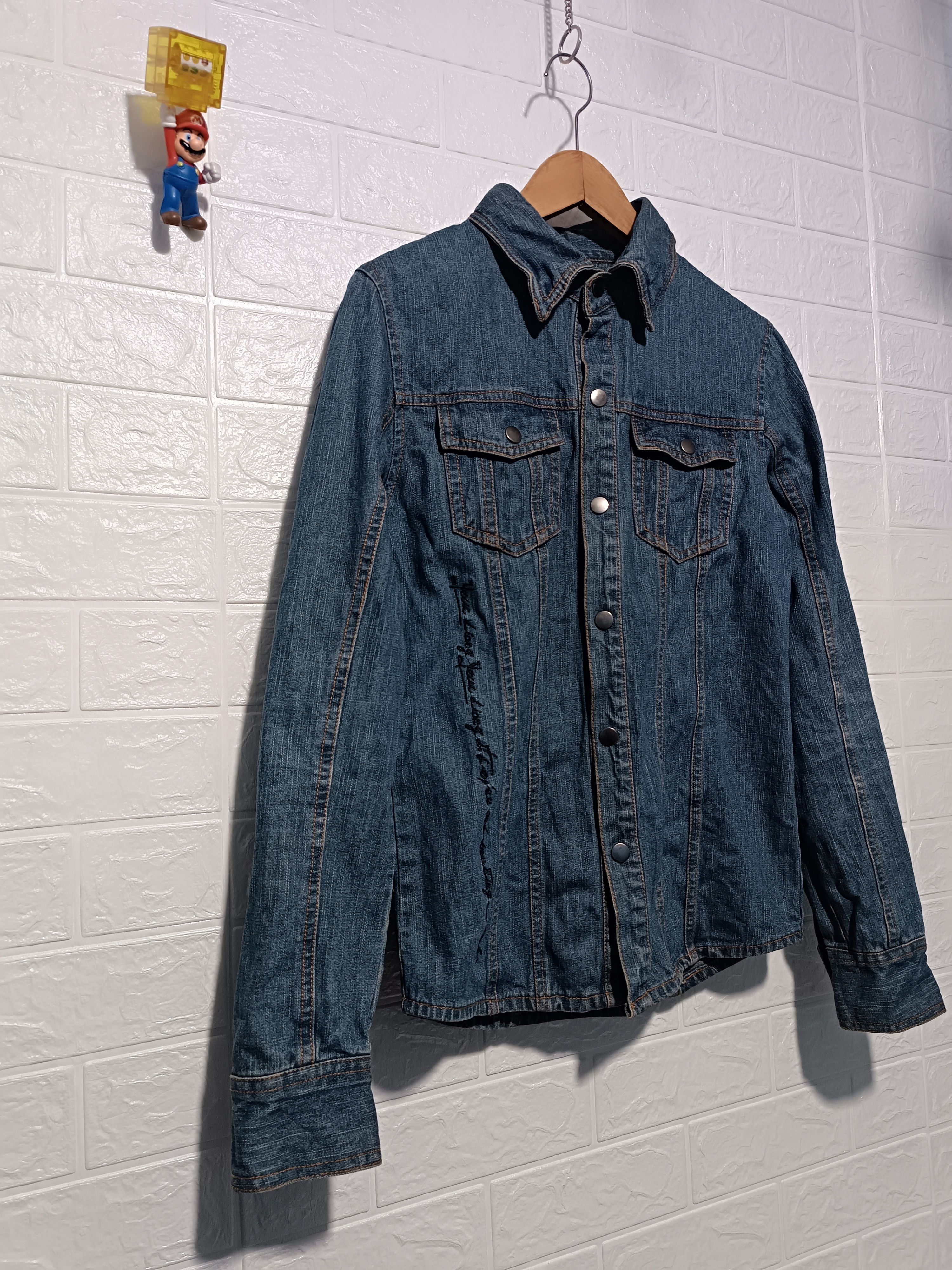 Japanese Brand Vintage Xfrm Poem Denim Shirt Jacket Size US M / EU 48-50 / 2 - 5 Thumbnail