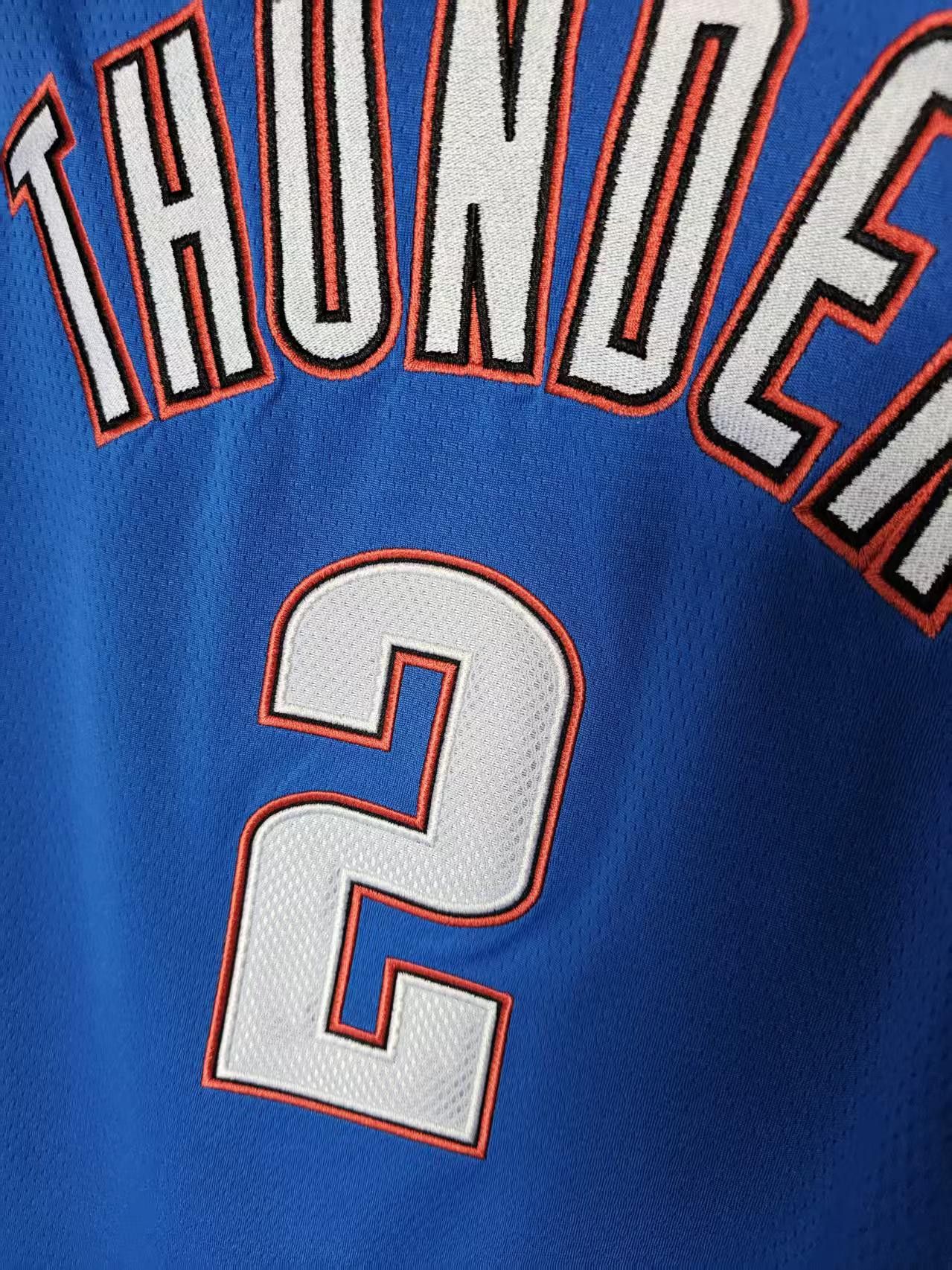 NBA Thunder 2 Shai Gilgeous-Alexander Jersey Double Stitched Size US M / EU 48-50 / 2 - 5 Thumbnail
