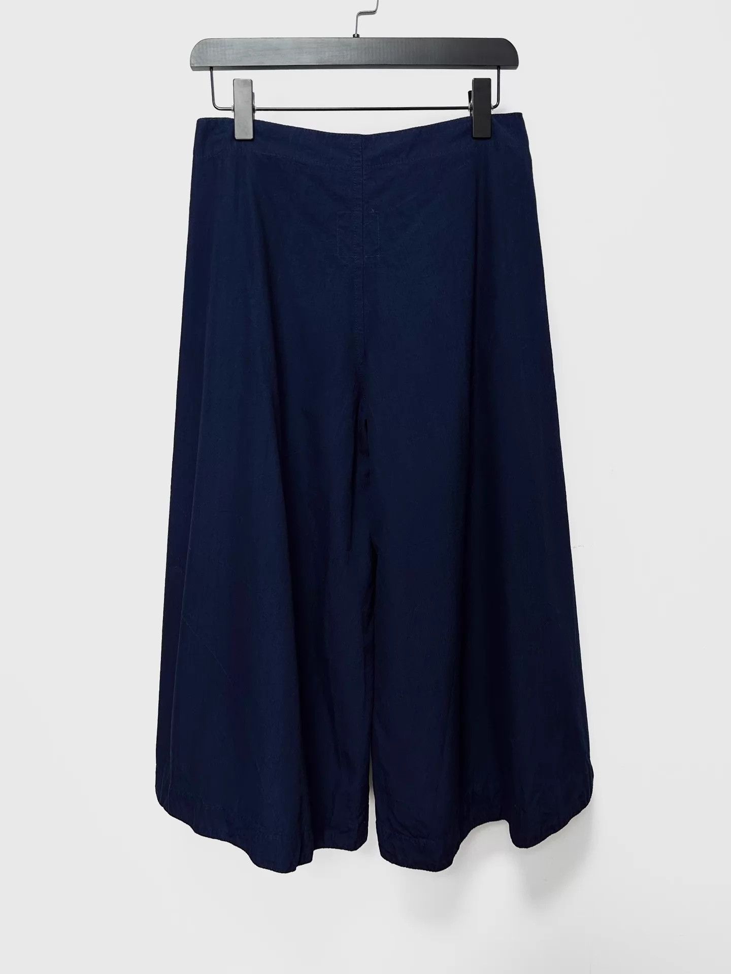 Casey Vidalenc Chez Vidalenc Indigo Linen Wide-Leg Pants Adjustable Size 26" / US 2 / IT 38 - 2 Thumbnail