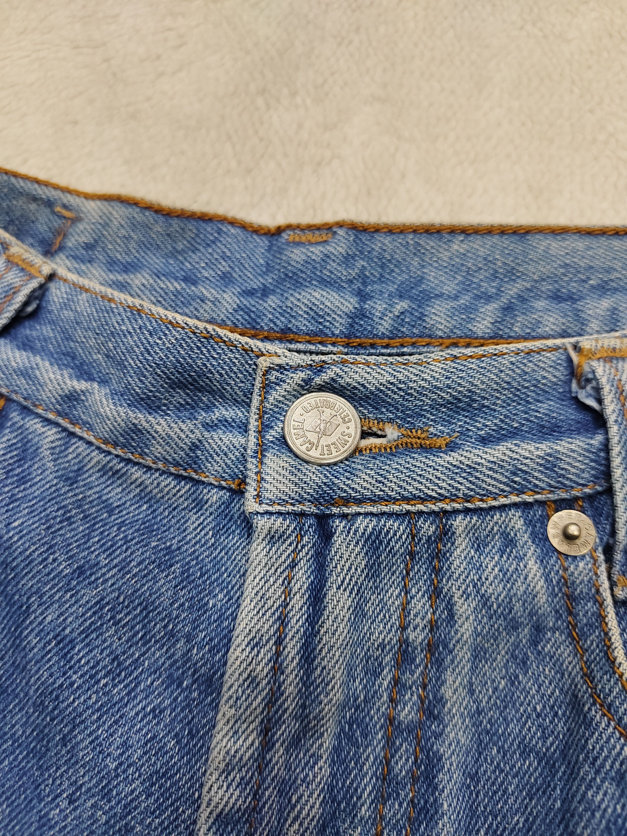 Japanese Brand 🔥Vtg Sweet Camel 🇫🇷 High Waist Washed Jeans Size 28" / US 6 / IT 42 - 3 Thumbnail