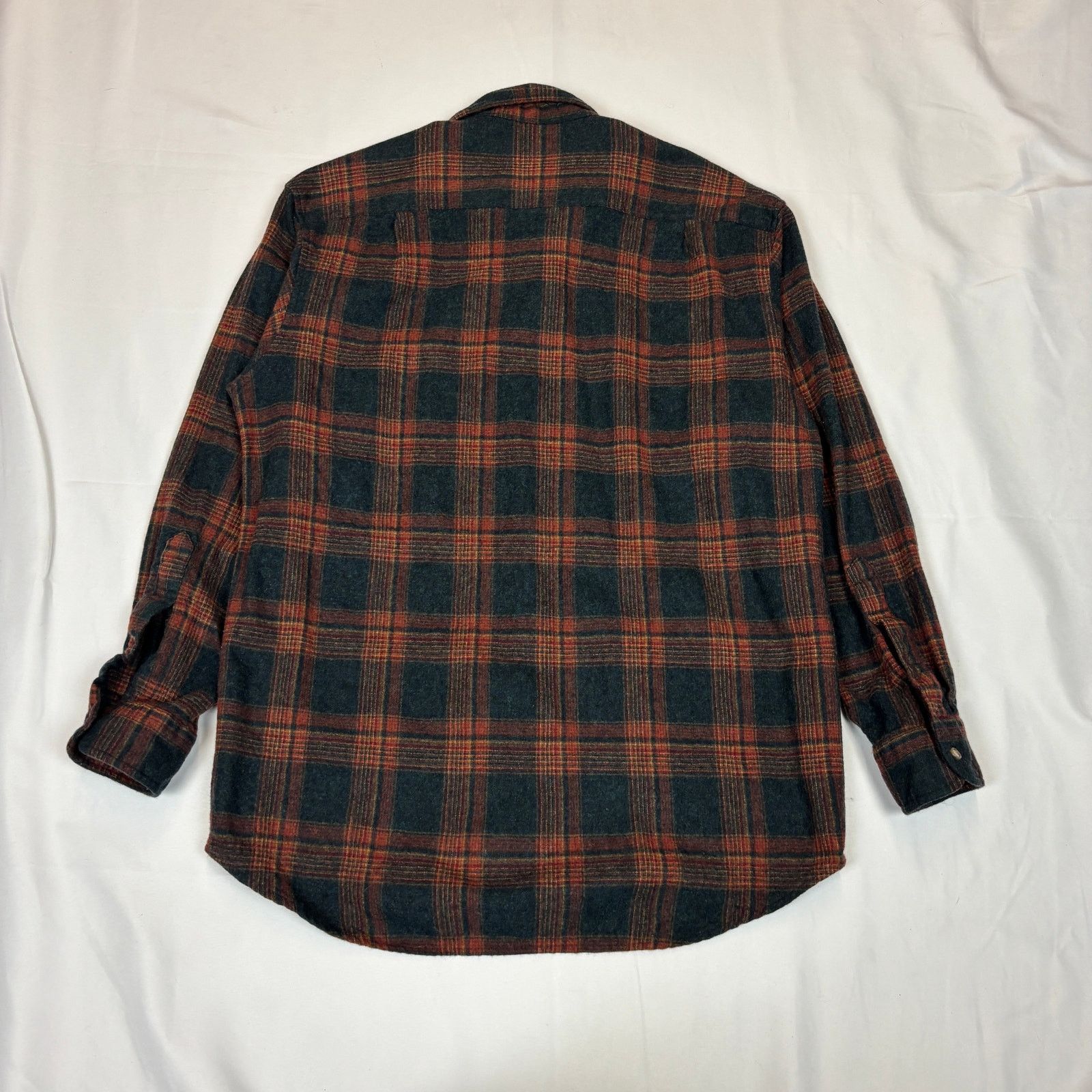 Pendleton Pendleton Wool Check Flannel Men's Large Long Plaid Washable Size US L / EU 52-54 / 3 - 3 Thumbnail