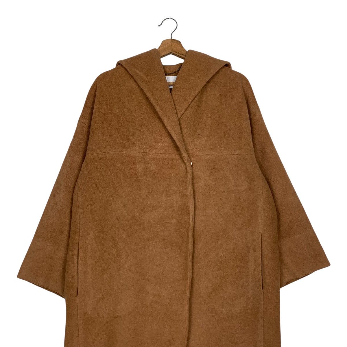 Japanese Brand Ined Inspired By Yohji Yamamoto Wool Hooded Overcoat Size M / US 6-8 / IT 42-44 - 3 Thumbnail
