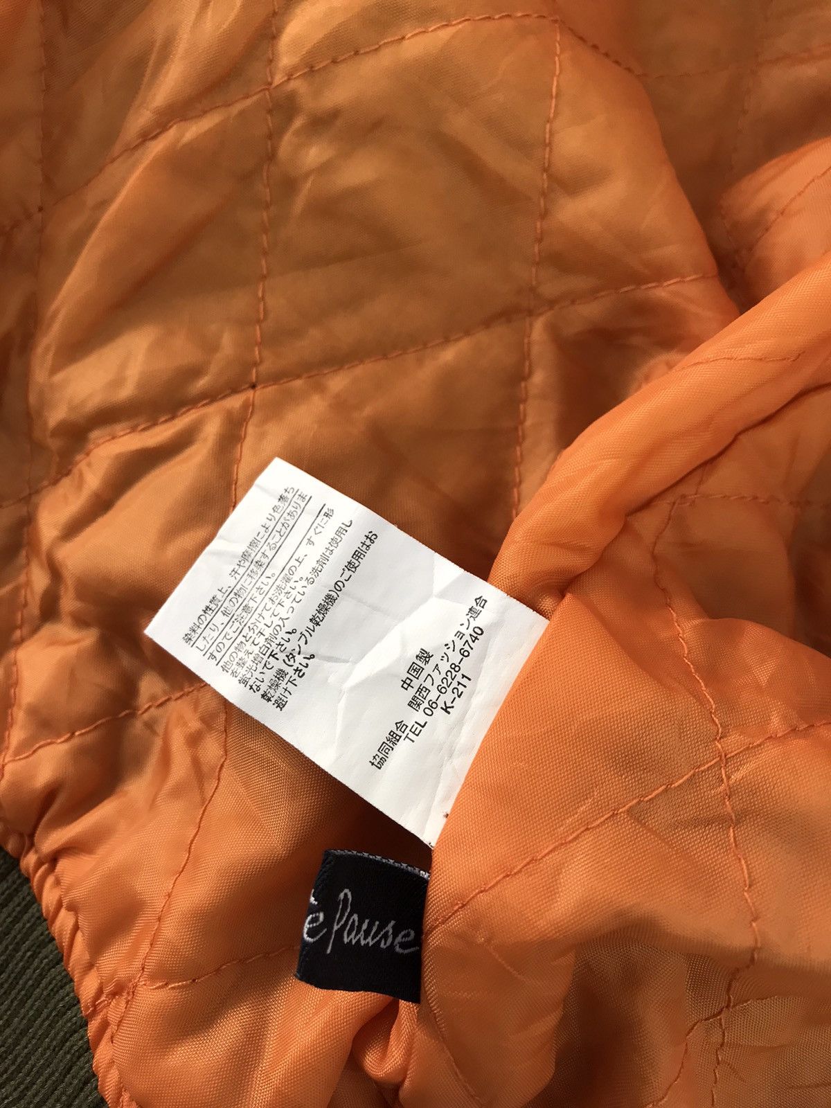 Japanese Brand Private Pause OG Flight Bomber Jacket Full Zip Double Pocket Size US XL / EU 56 / 4 - 10 Thumbnail