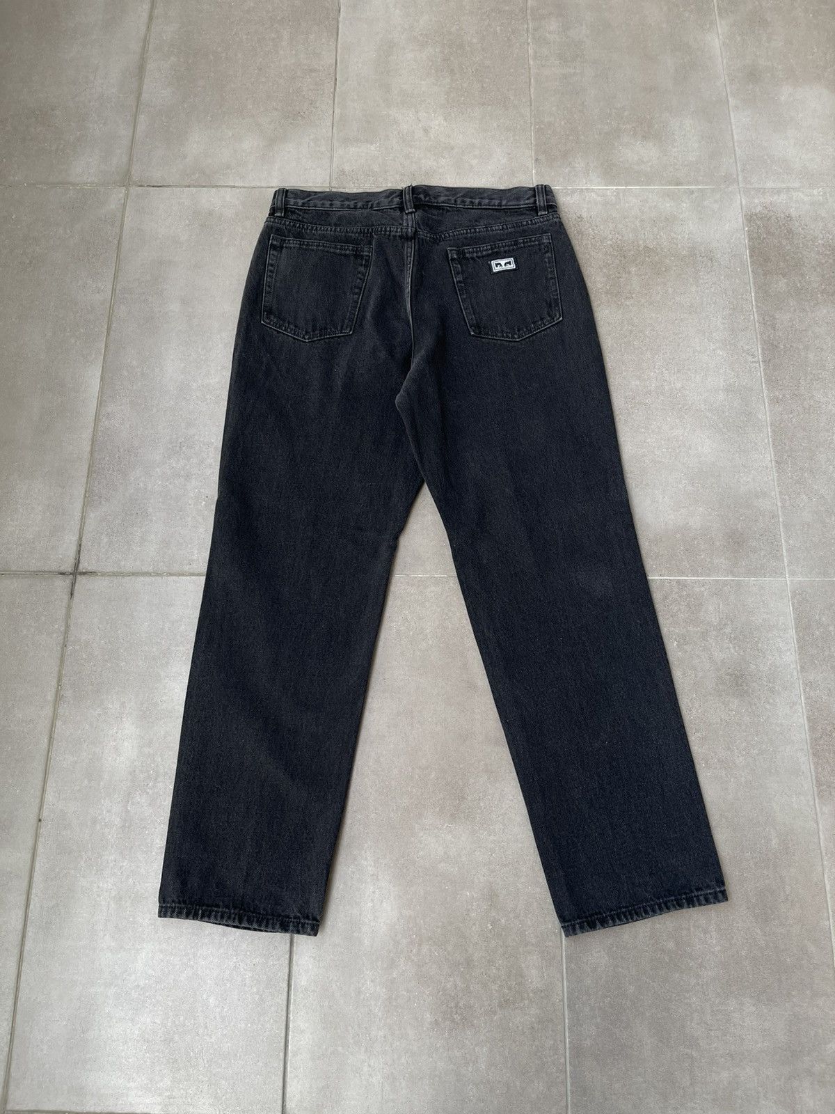 Acne Studios !DS! SS23 Obey Black Washed Loose Leg Denim Work Pants Size US 32 / EU 48 - 9 Thumbnail
