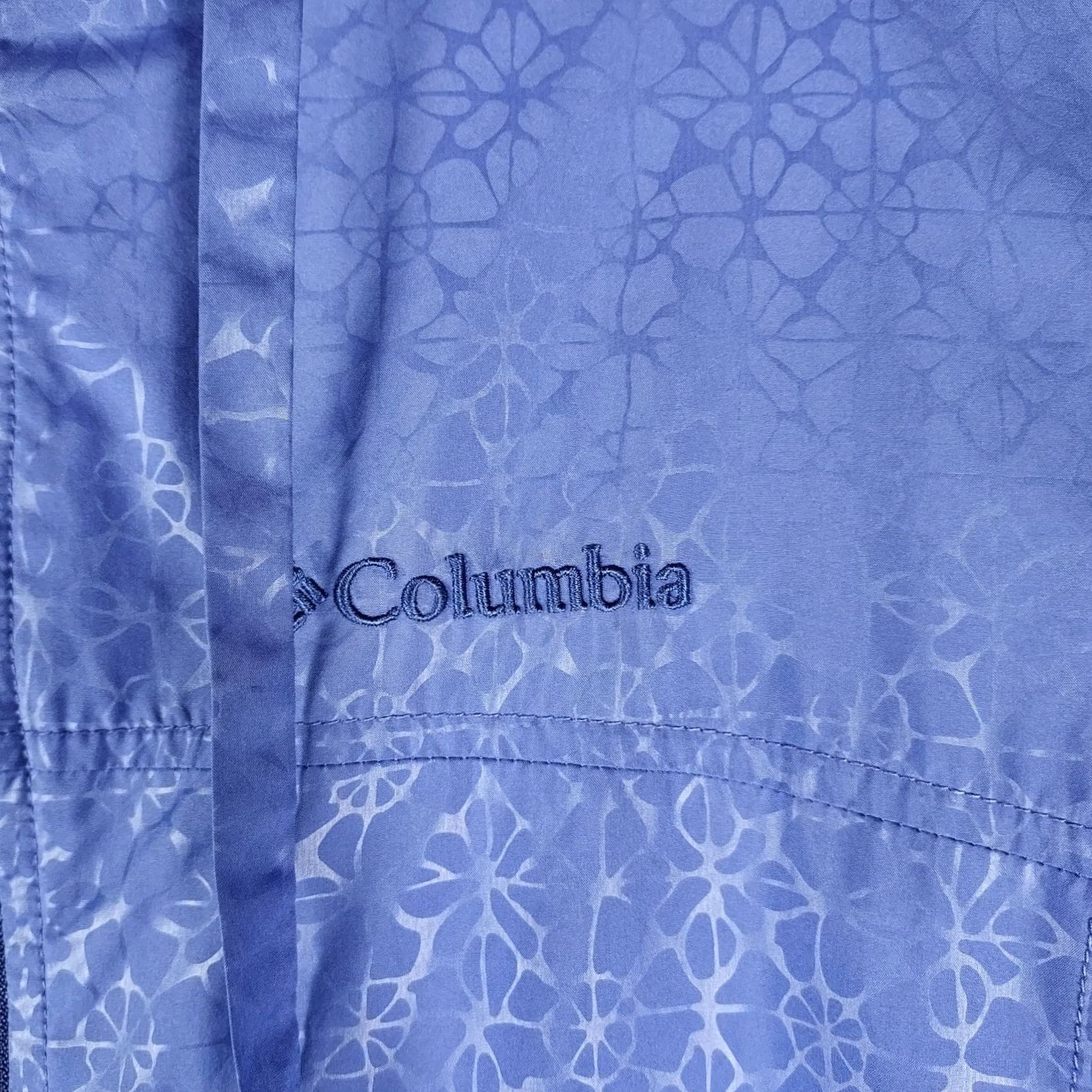Vintage Columbia Windbreaker Jacket Hooded Womens Purple Full Zip Lightweight Nylon Softshell Mid-Length Size M / US 6-8 / IT 42-44 - 5 Thumbnail