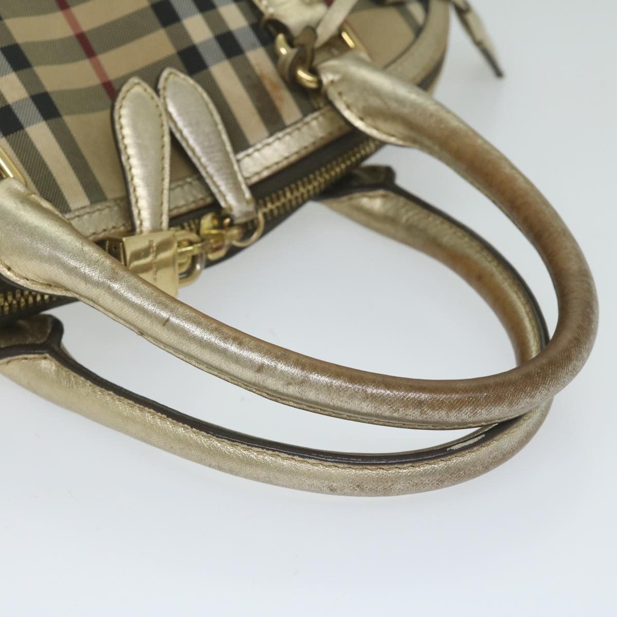 Burberry Burberry Nova Check Hand Bag Nylon Canvas Beige Size ONE SIZE - 7 Thumbnail