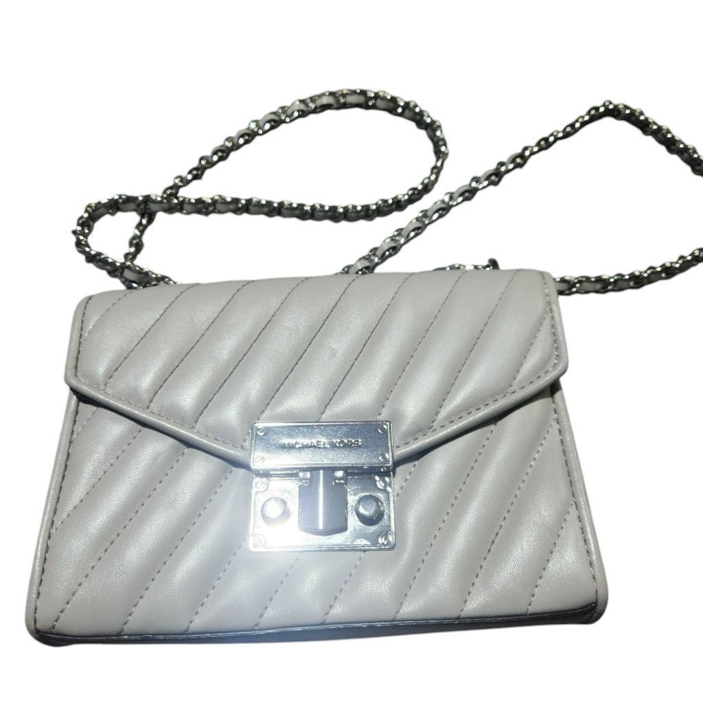 Michael Kors Michael Kors Quilted Crossbody Bag Grey Size ONE SIZE - 2 Thumbnail