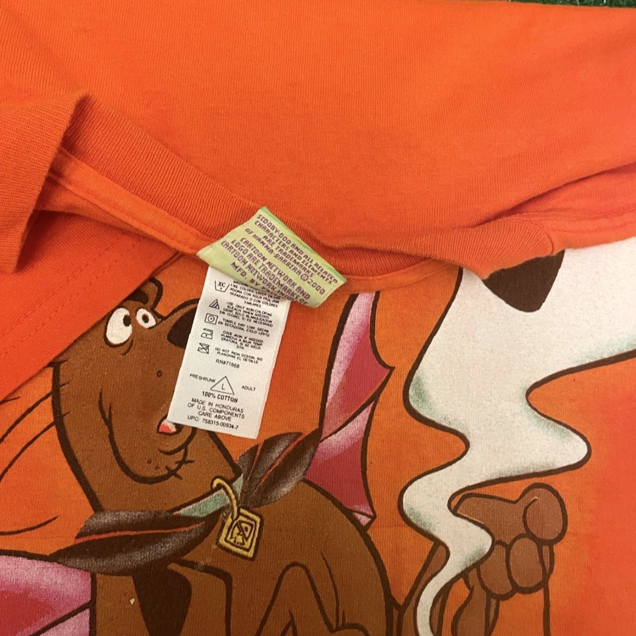 Vintage VINTAGE Scooby Doo Cartoon Network Halloween All Over Print Shirt Mens L Orange 90s Halloween Cartoon Hip Hop Scooby-Doo Mens/Adult Size US L / EU 52-54 / 3 - 3 Thumbnail
