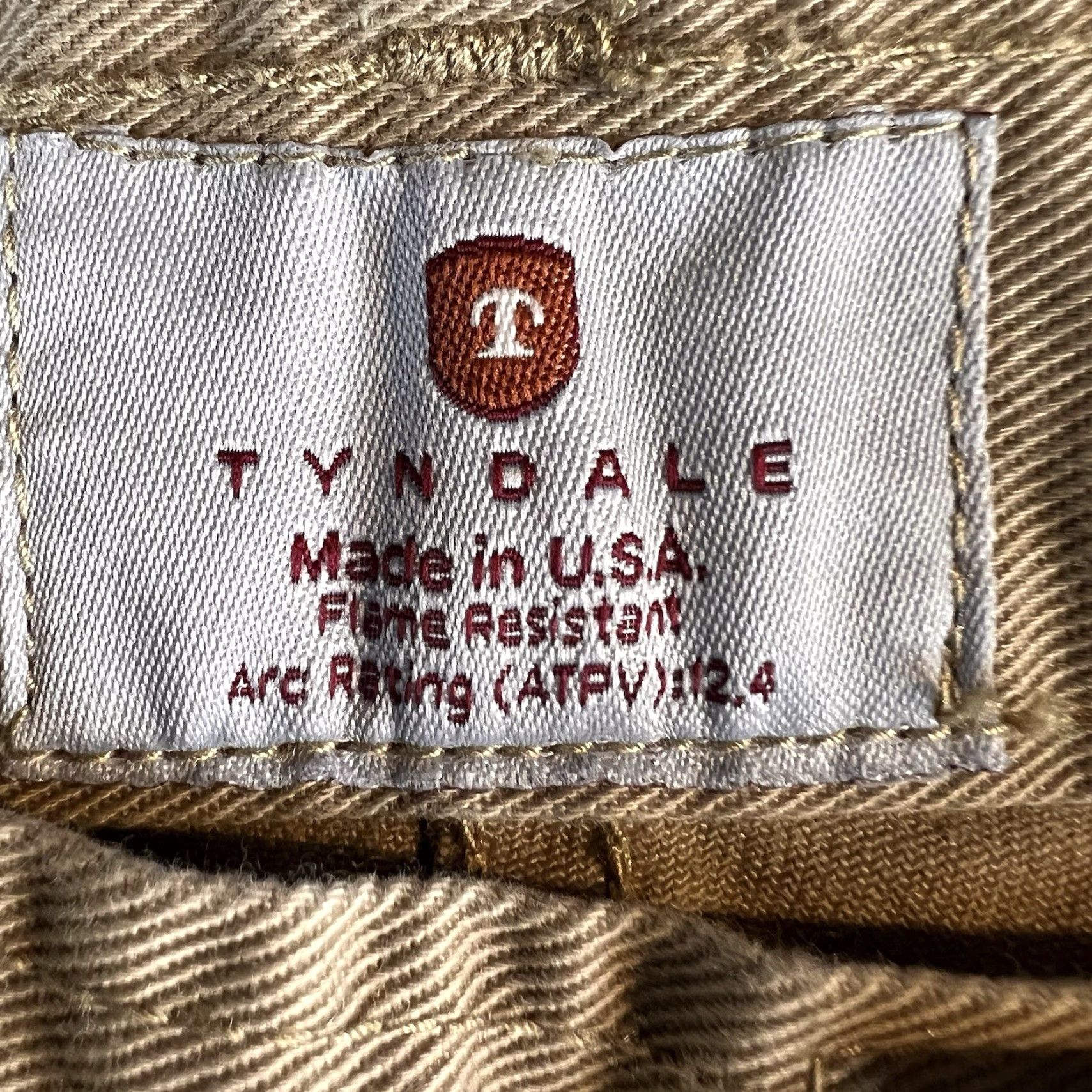 Vintage VTG Tyndale FR Cargo Pants Mens 40x32 Flame Resistant Workwear Beige Cotton Polyester Canvas Cargo Pocket USA multiple seasons Mens Size US 40 / EU 56 - 3 Thumbnail