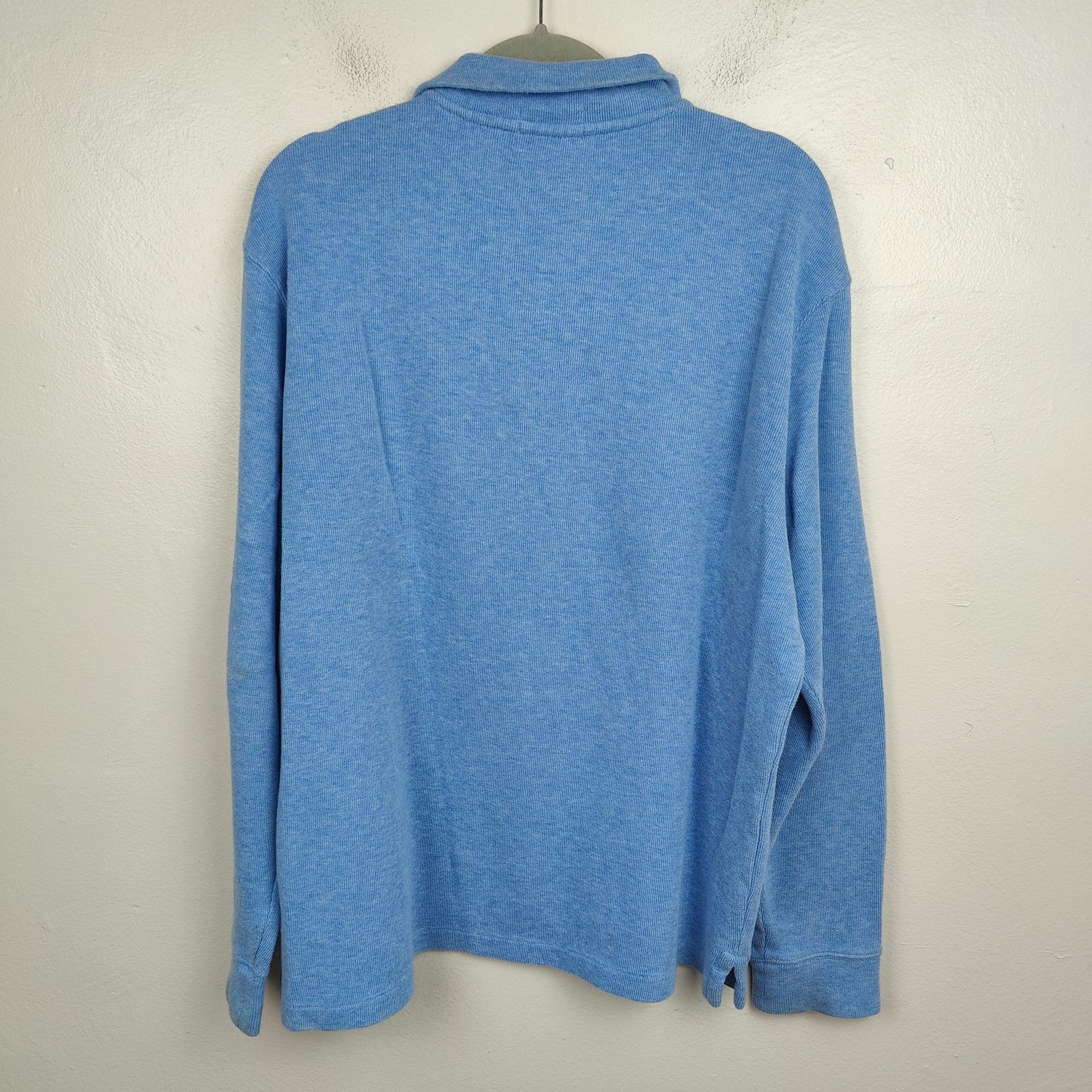 Polo Ralph Lauren Polo Ralph Lauren 1/2 Zip Sweater Mens Large Light Blue Size US L / EU 52-54 / 3 - 3 Thumbnail