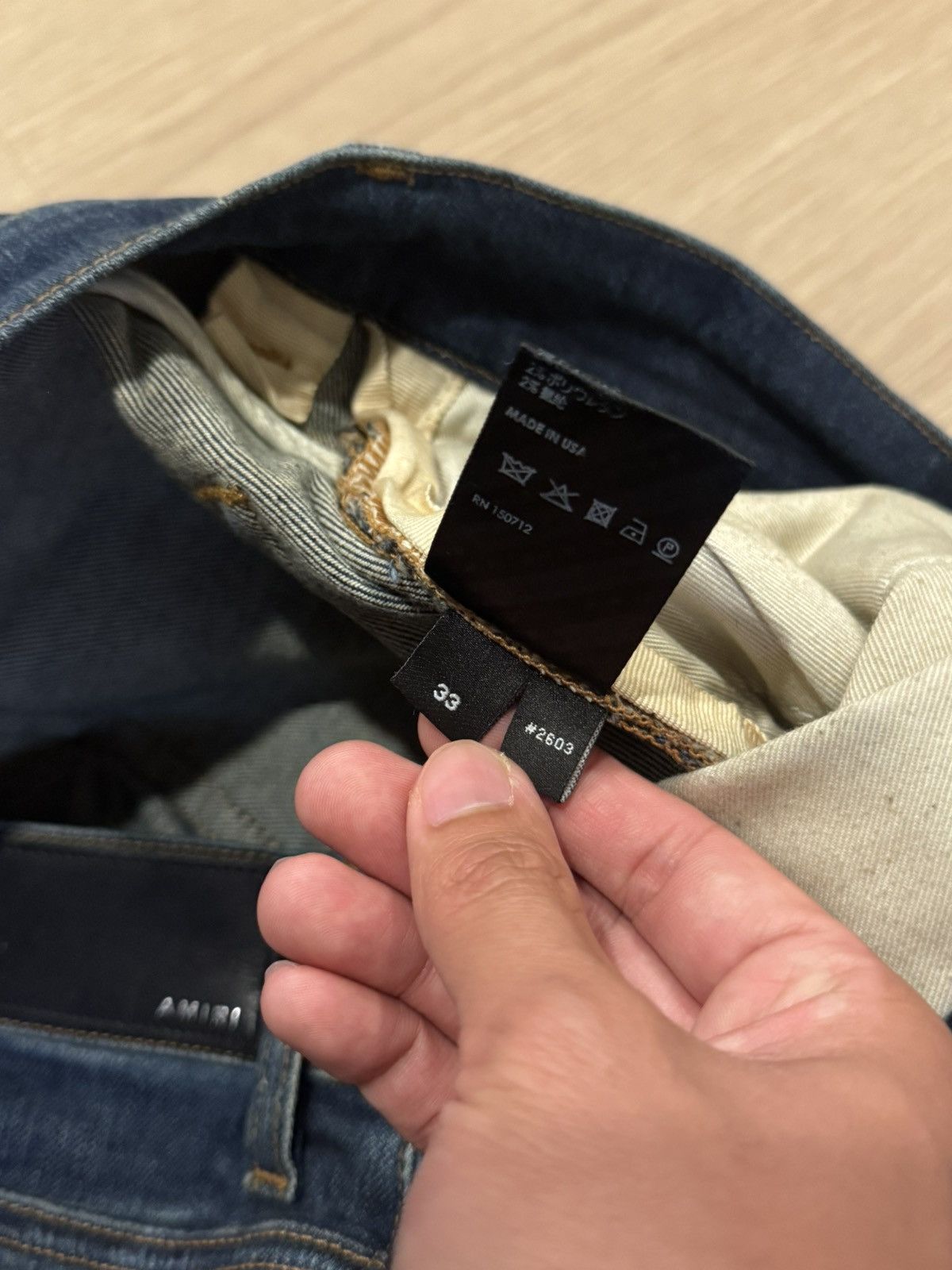 Amiri Amiri Mx1 Old English Denim Size US 33 - 8 Thumbnail
