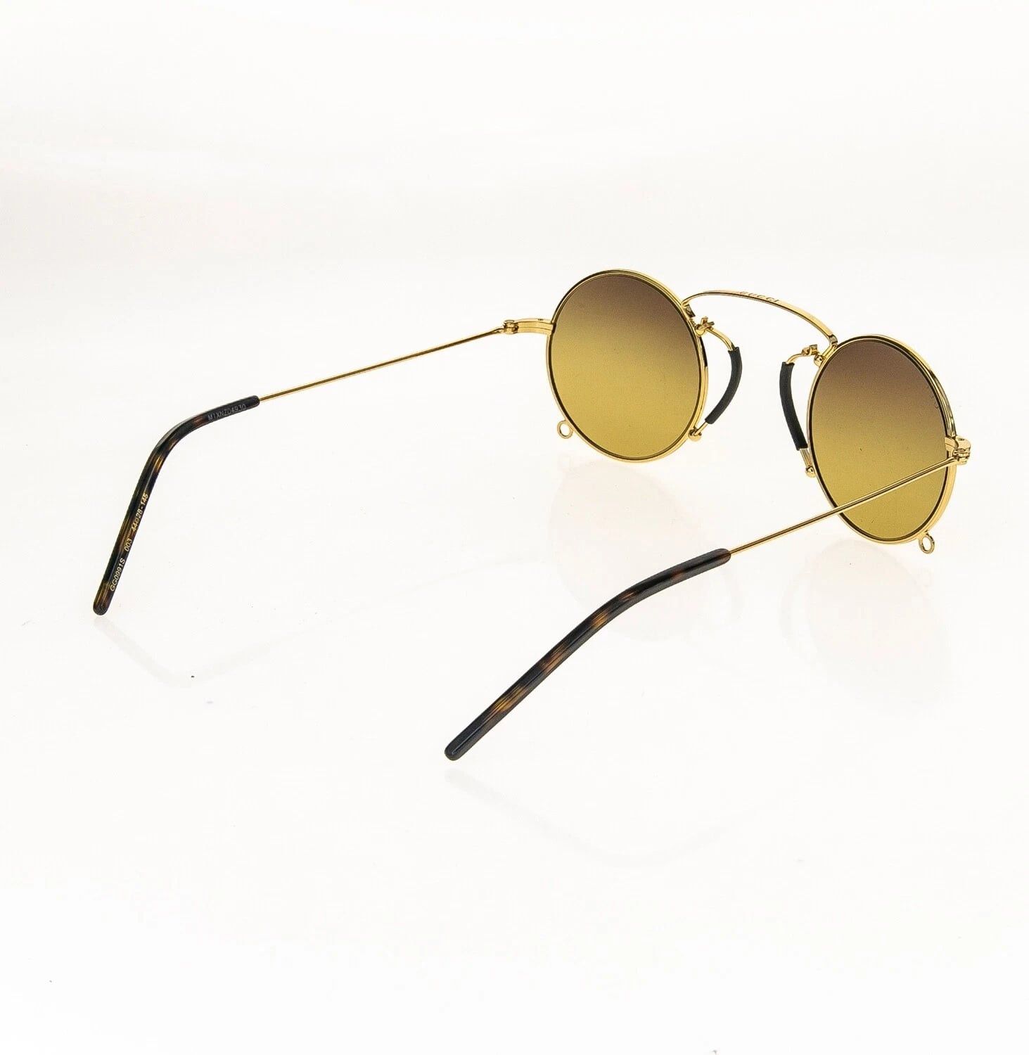 Gucci GUCCI GG0991S ARIA Pinke-nez 0991 Gold Brown 003 Sunglasses Size ONE SIZE - 2 Thumbnail