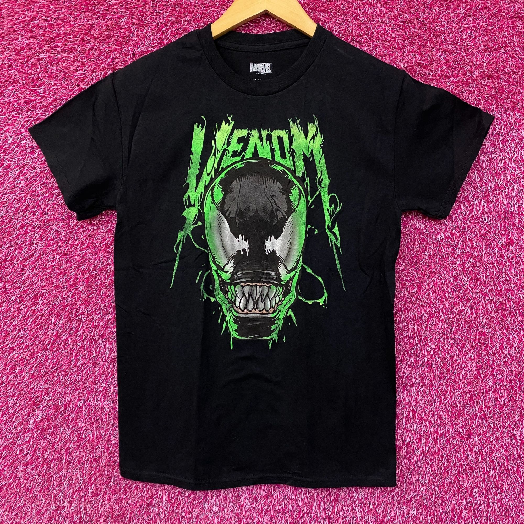 Marvel Comics Marvel Spider-Man Venom Black Green Grin Logo T-Shirt Small Size US S / EU 44-46 / 1 - 1 Thumbnail
