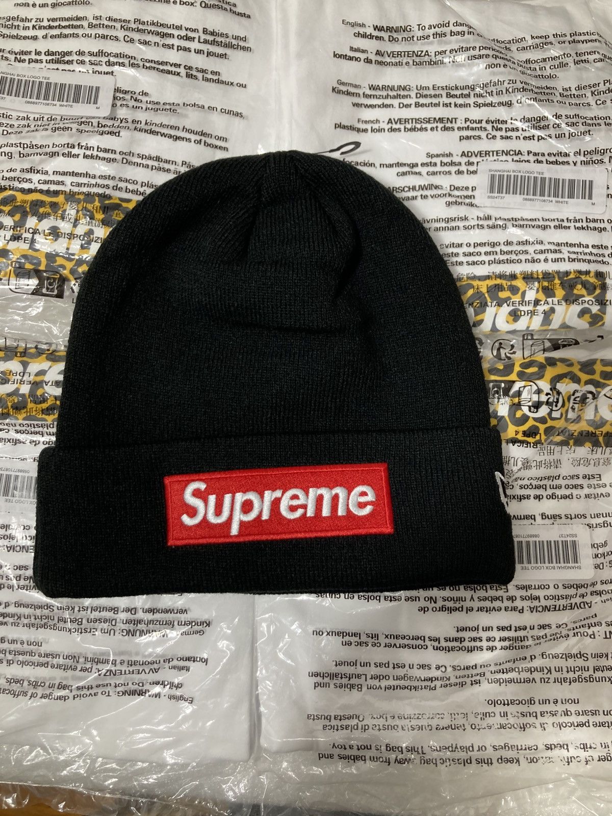Supreme New Era Box Logo Beanie ブラック Supreme New Era Box Logo Beanie Black (FW24) | ResellZone