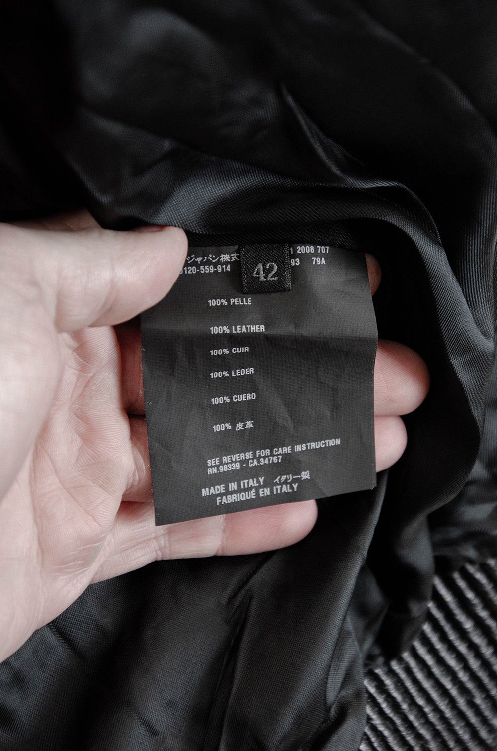 Prada Prada Leather Zip Jacket – Size 42 (Made in Italy) Size M / US 6-8 / IT 42-44 - 11 Thumbnail