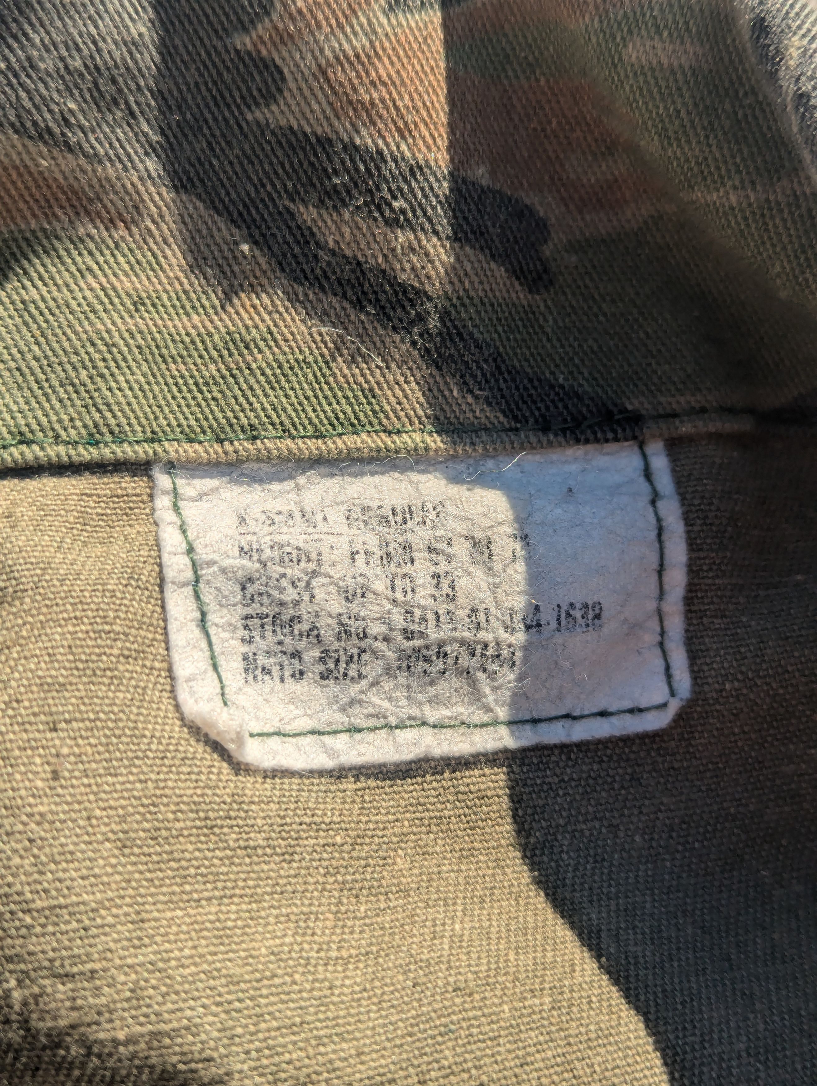 Vintage 80s Slant Pocket tiger stripe camo shirt Size US S / EU 44-46 / 1 - 4 Thumbnail
