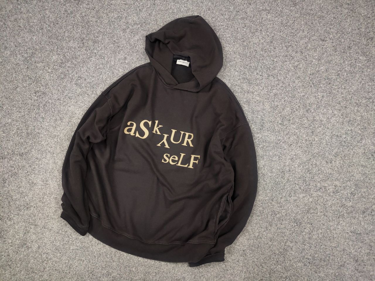 Askyurself Askyurself Design Dark Faded Color Logo Oversized Hoodie Size US L / EU 52-54 / 3 - 3 Thumbnail