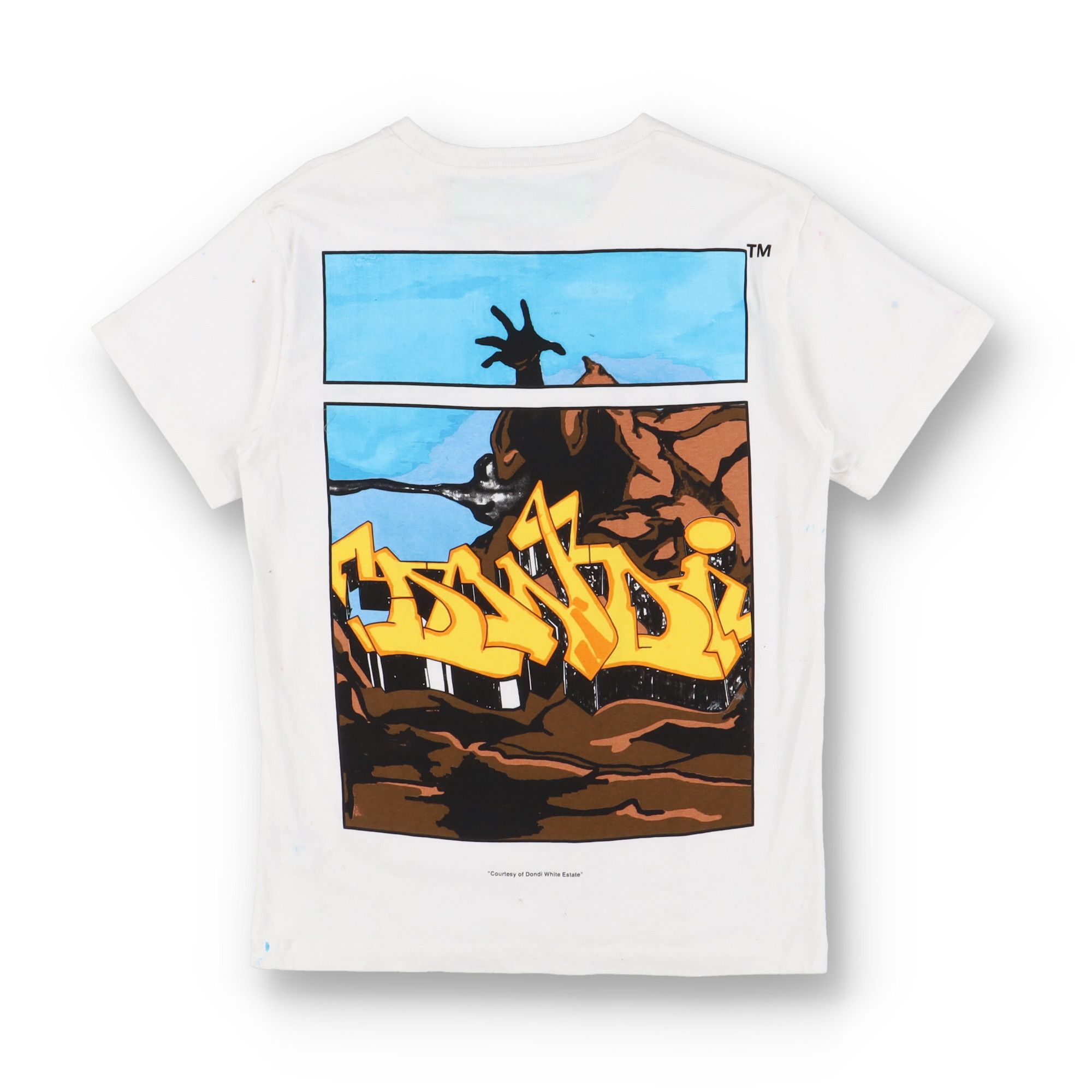 Off-White White Dondi Demon Graffiti Logo T-Shirt Size M / US 6-8 / IT 42-44 - 12 Thumbnail