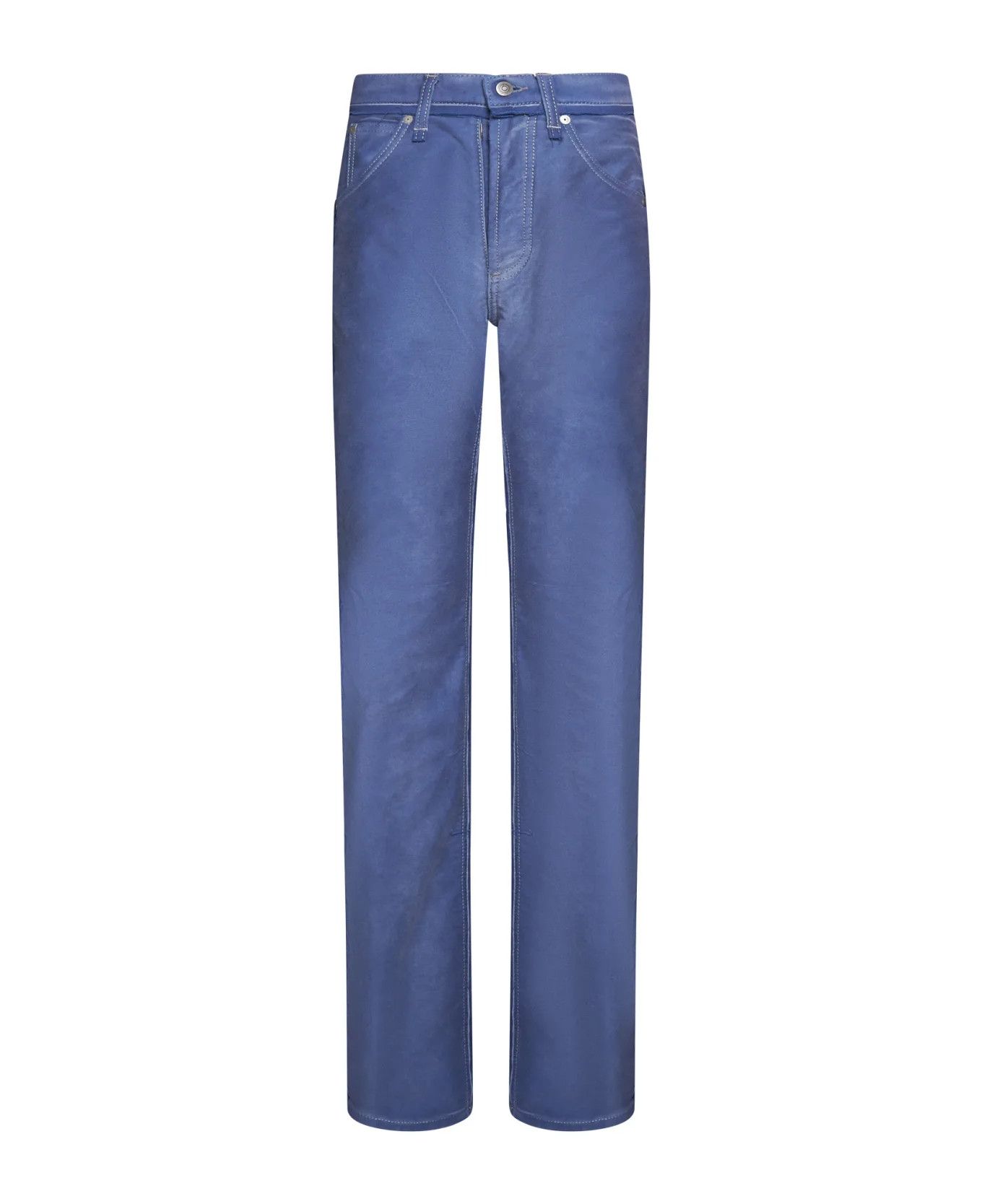 Maison Margiela o1y0625 Casual Pant in Blue Size 27" / US 4 / IT 40 - 1 Thumbnail
