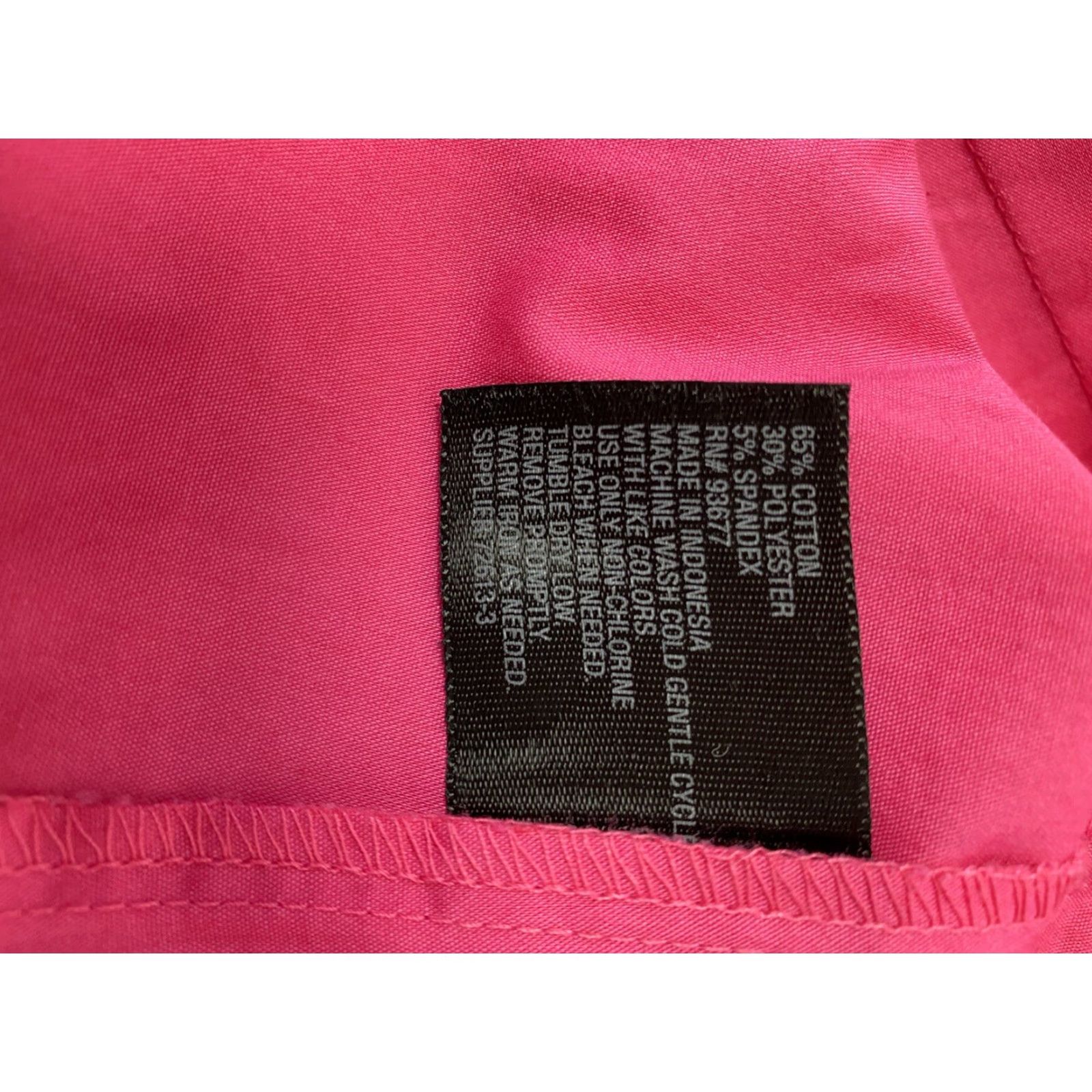 Worthington Worthington Blouse Button Up Warm Pink Women's Size 8 Regular Long Sleeve Collared Button Cotton Polyester Spandex NWT Size M / US 6-8 / IT 42-44 - 7 Thumbnail