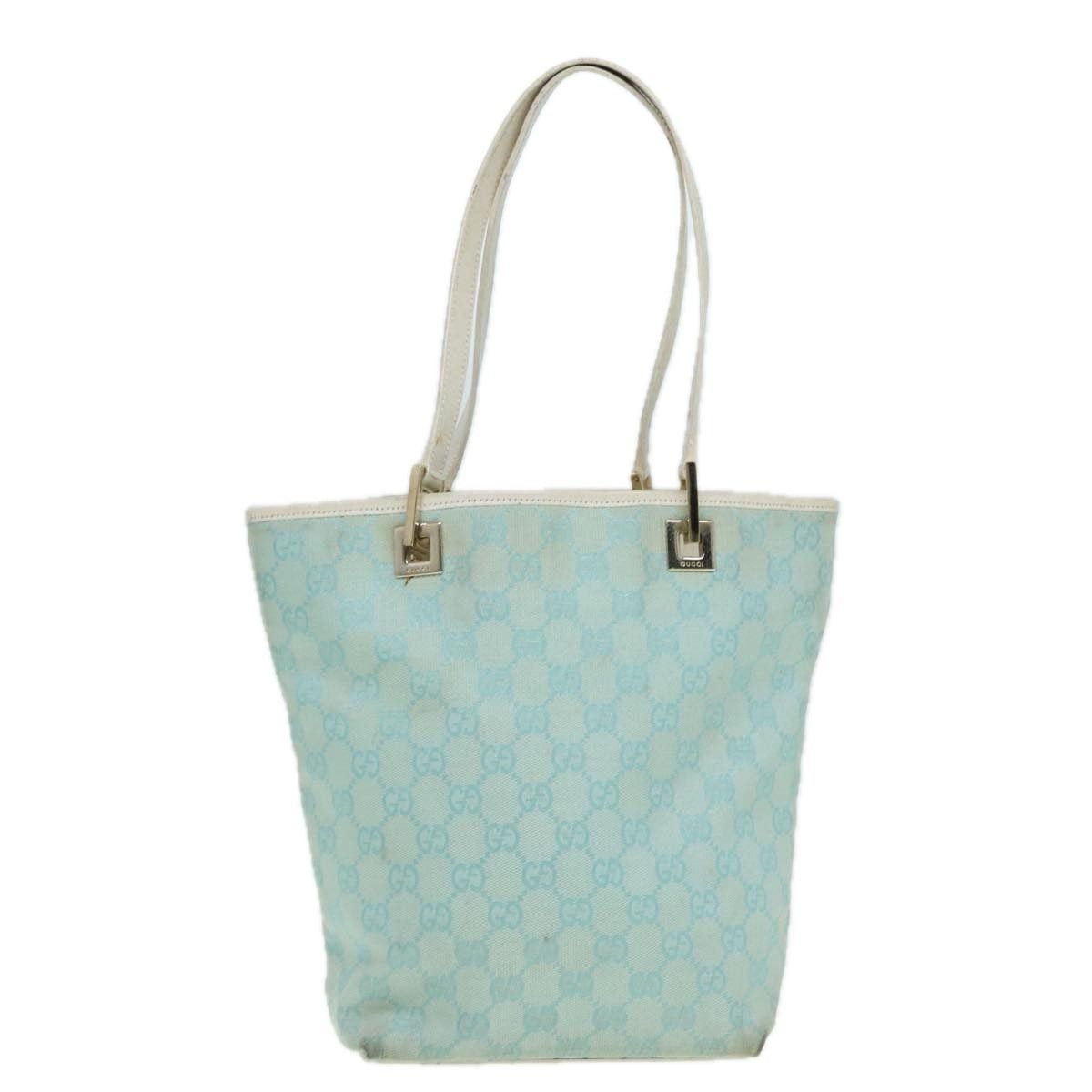 Gucci GUCCI GG Canvas Shoulder Bag Blue White 002 002 Size ONE SIZE - 2 Thumbnail