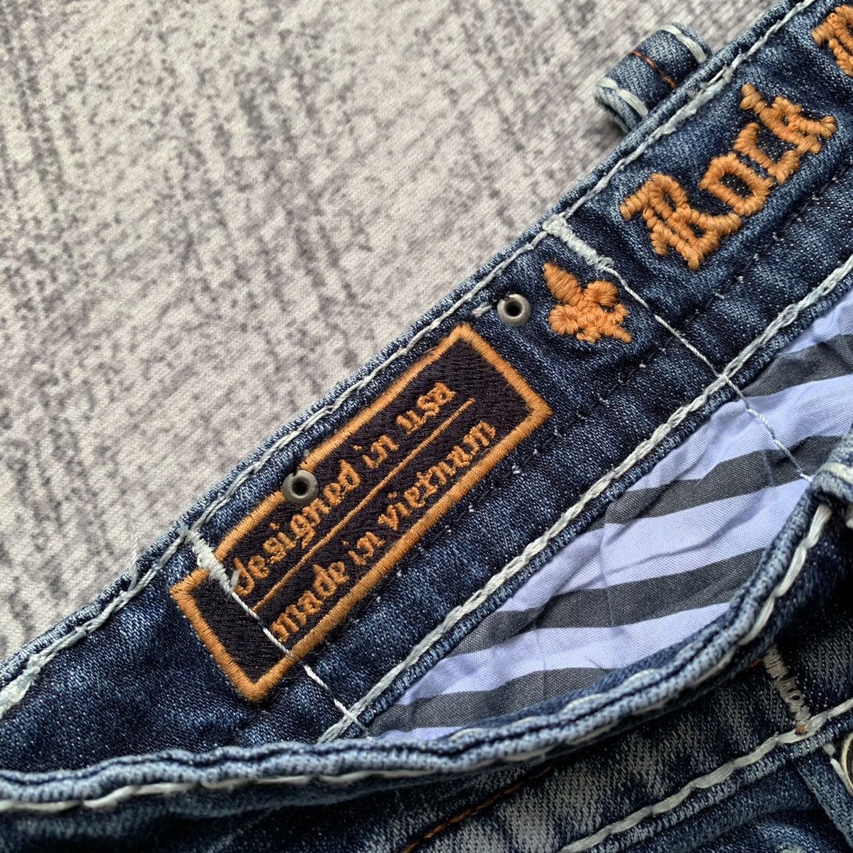 Japanese Brand Vintage Rock Revival Punk Triple Stitch Size US 33 - 5 Thumbnail