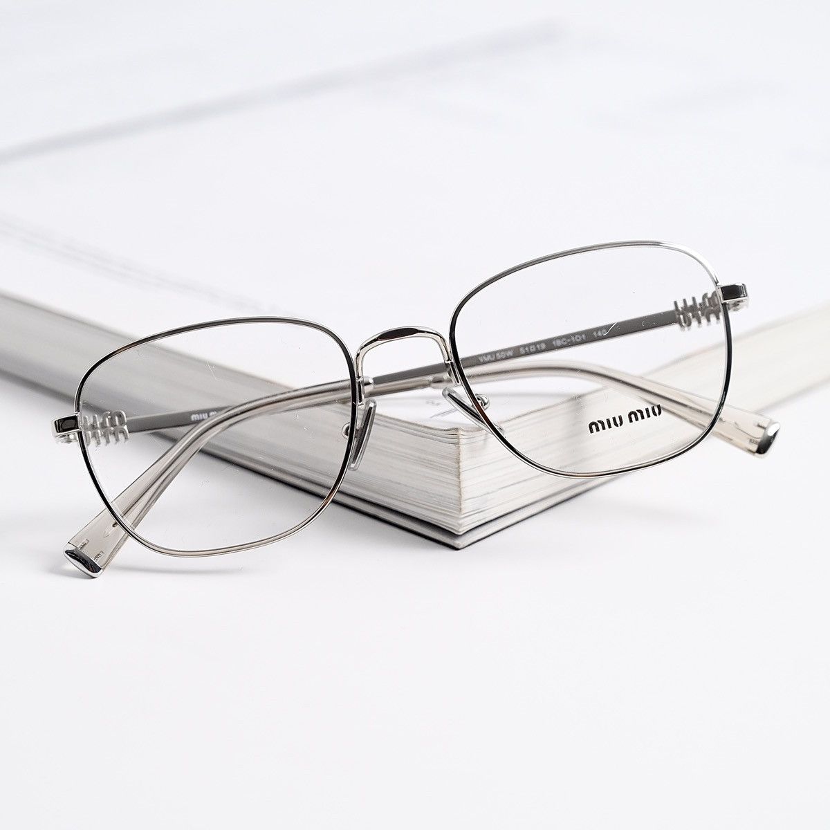 Miu Miu MIU MIU 0MU 50WV 1BC1O1 GLASSES Size ONE SIZE - 9 Thumbnail