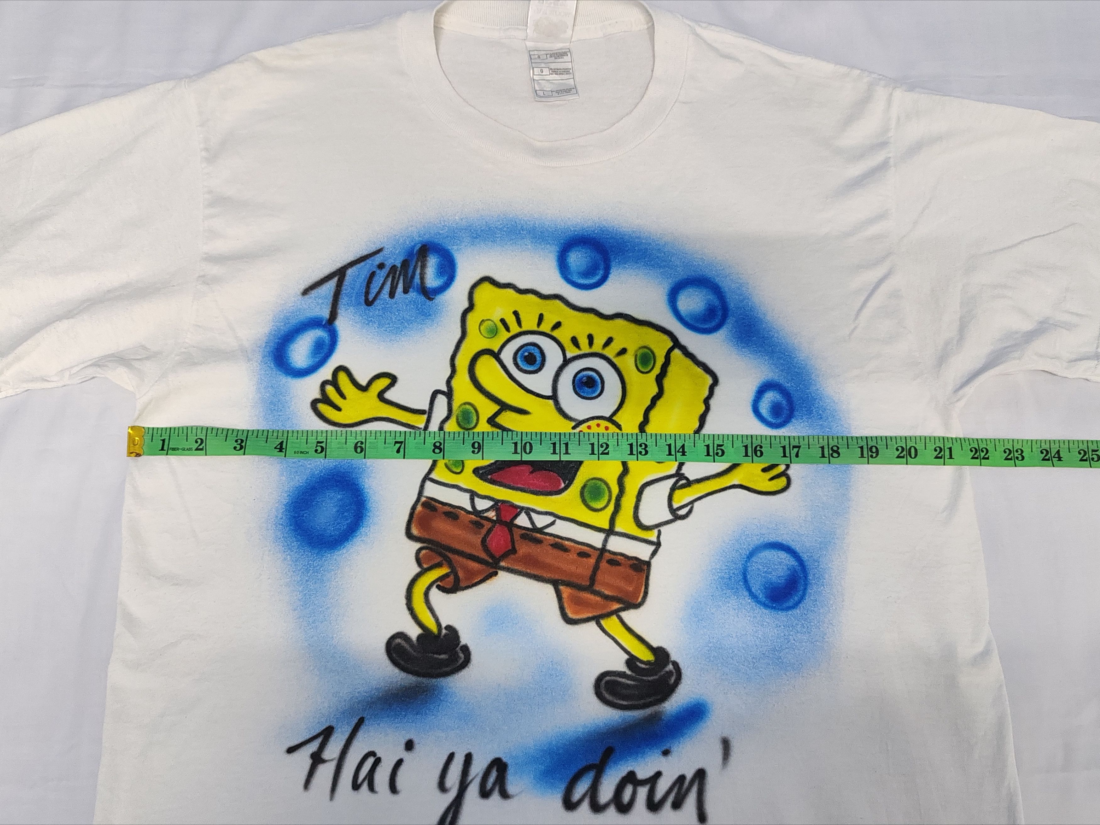 Cartoon Network Vintage SpongeBob SquarePant Nickelodeon Movie Cartoons Tee Size US L / EU 52-54 / 3 - 3 Thumbnail