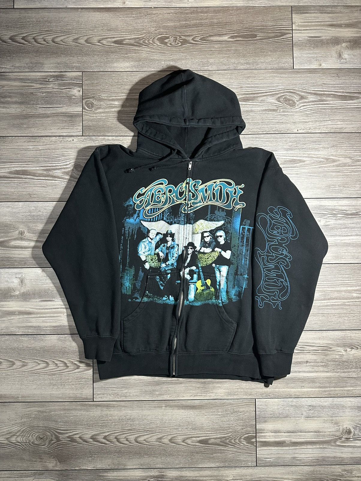 Aerosmith Vintage Y2K Aerosmith Hoodie Size US L / EU 52-54 / 3 - 1 Thumbnail