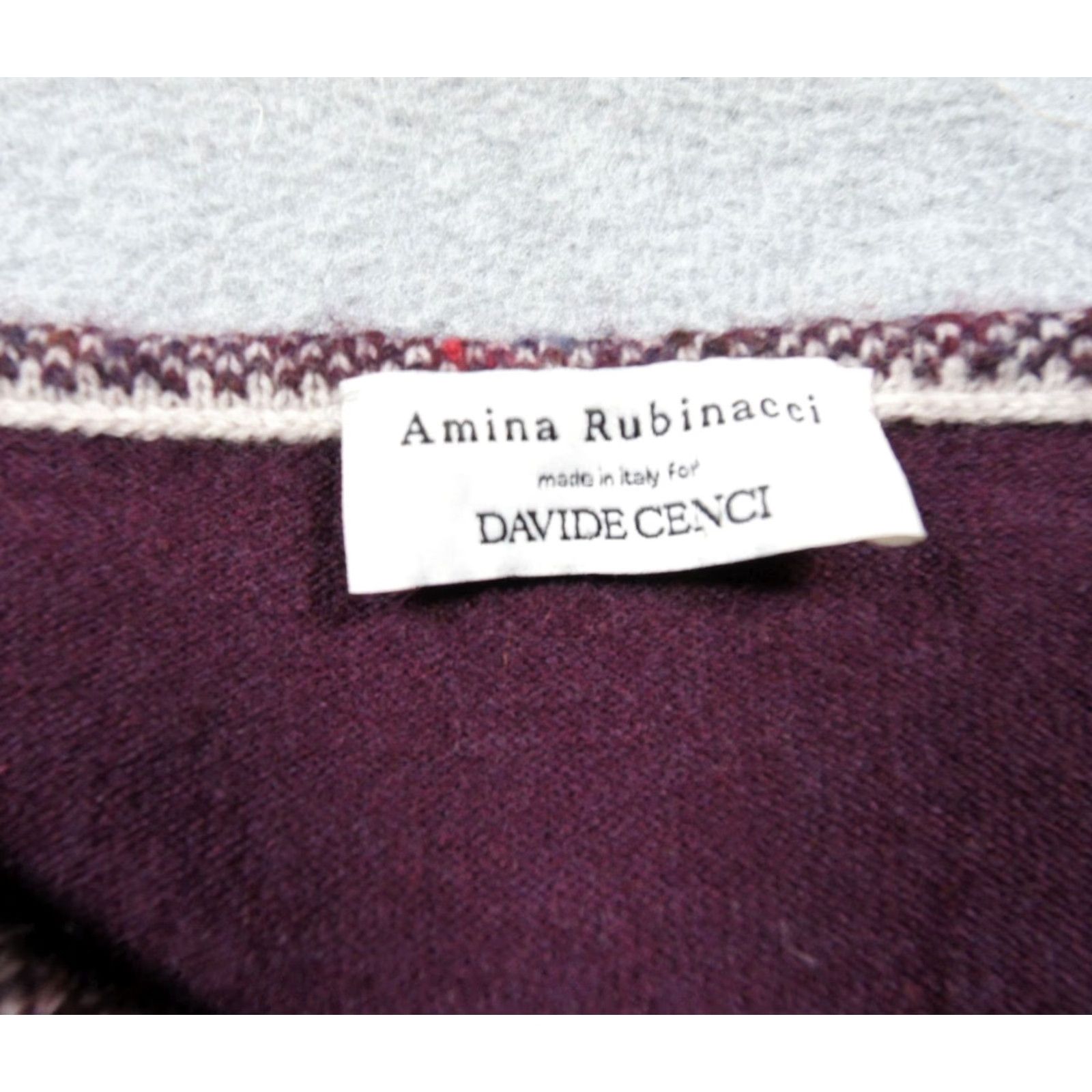 Rubinacci Amina Rubinacci Sweater Womens L Burgundy Short Sleeve Wool Cashmere Italy Shirt Pullover Knit Crew Neck Casual Womens Size L / US 10 / IT 46 - 4 Thumbnail