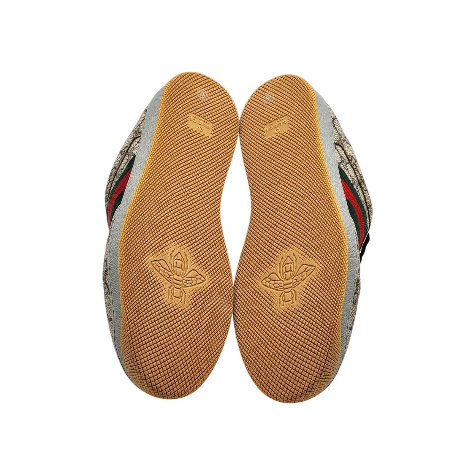 Gucci Screener GG Supreme Web Sneakers Beige Ebony US 12 - NWB Size US 12 / EU 45 - 6 Thumbnail